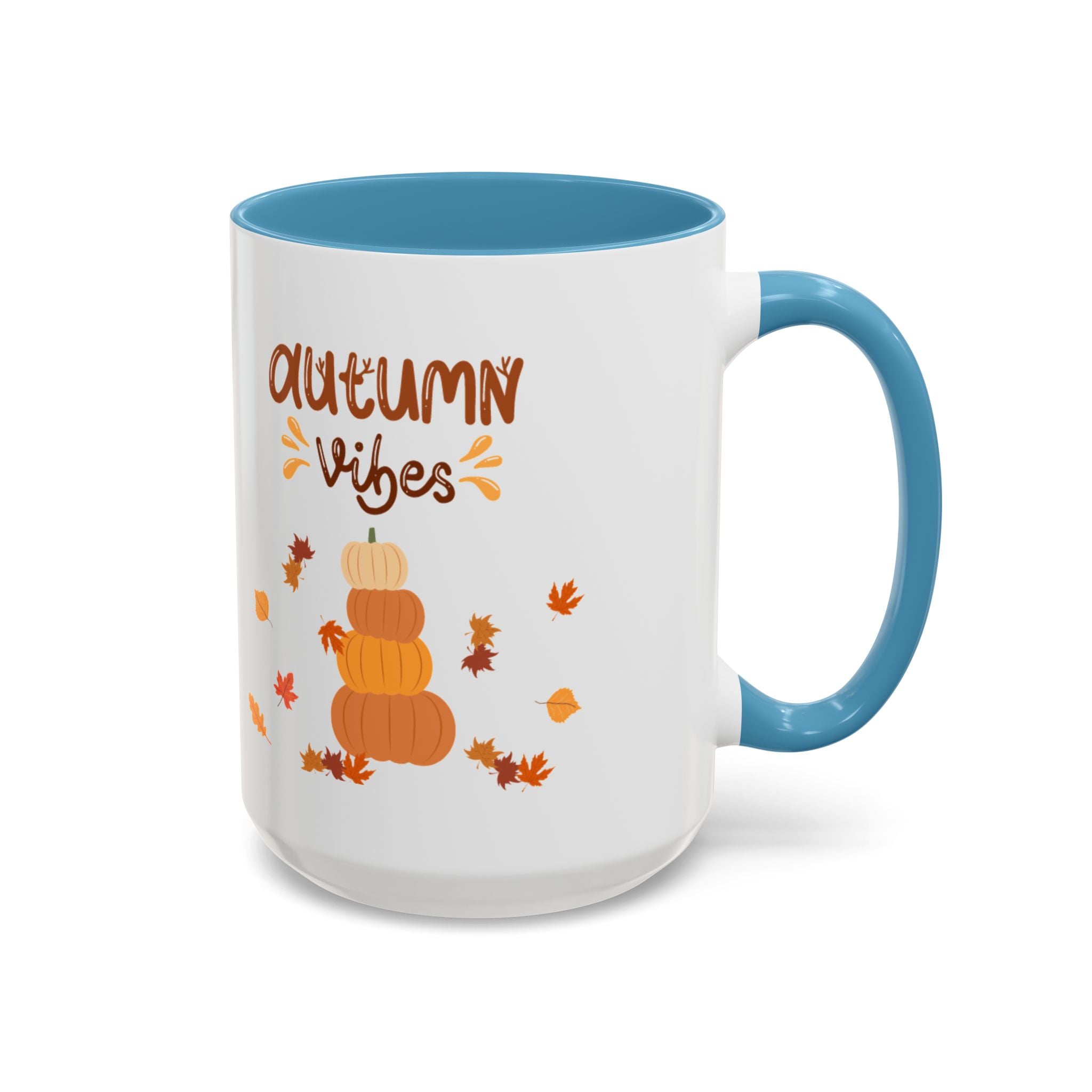 Autumn Vibes Accent Coffee Mug (11, 15oz)