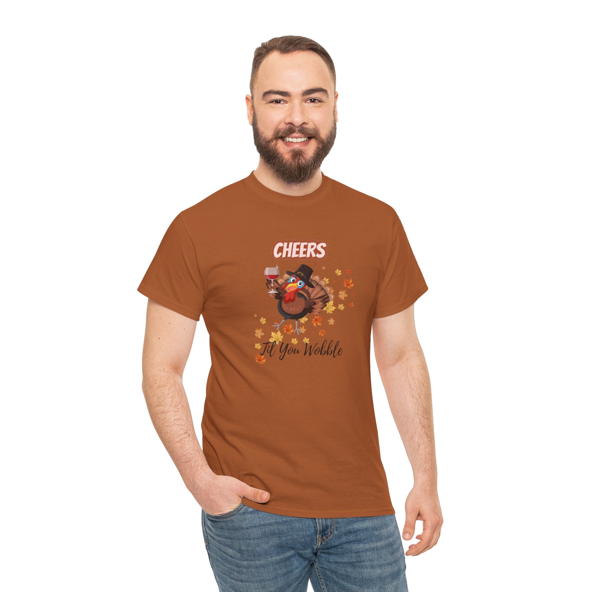 Cheers Til You Wobble Unisex Heavy Cotton Tee