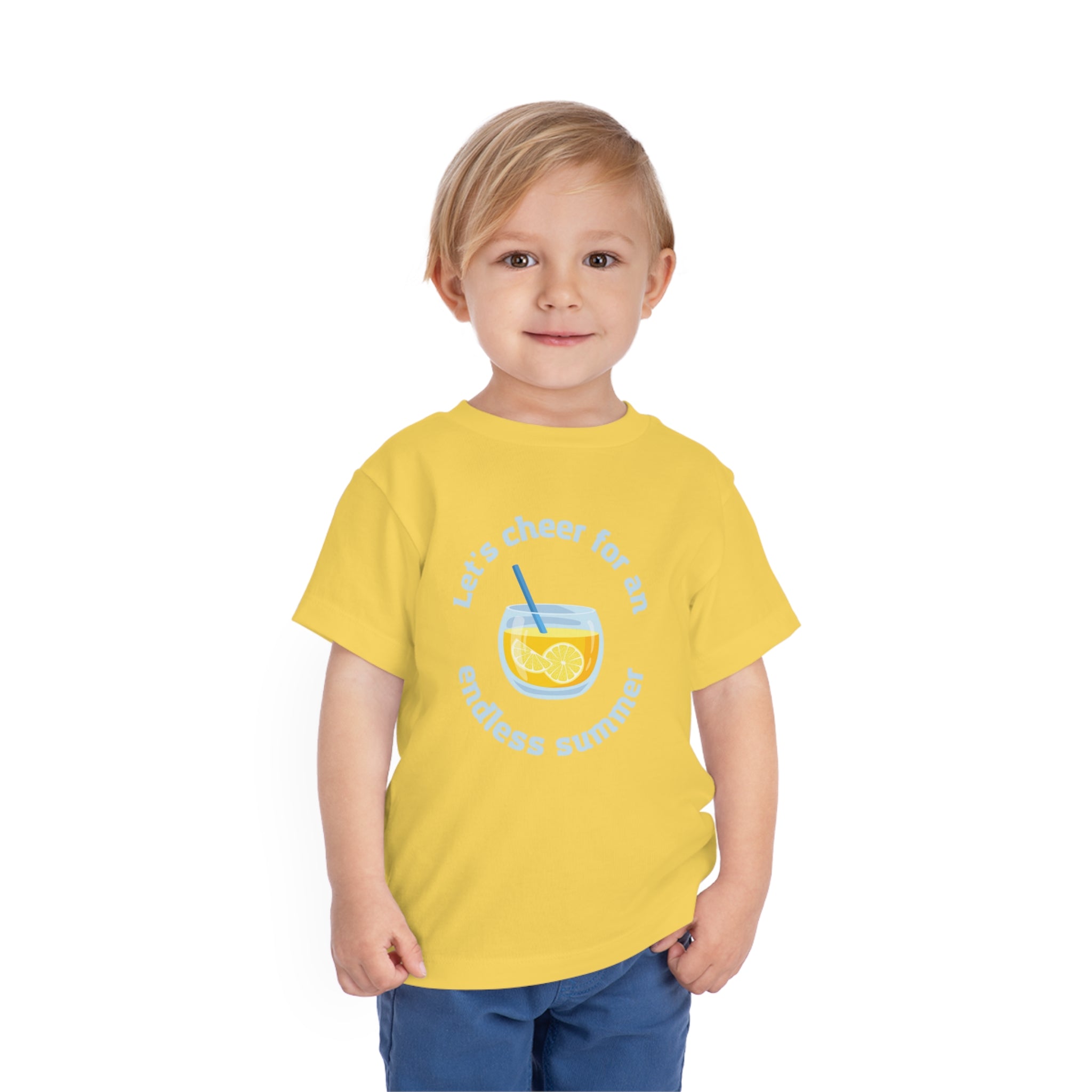 Let's Cheer For An Endless Summer Toddler Short Sleeve Tee