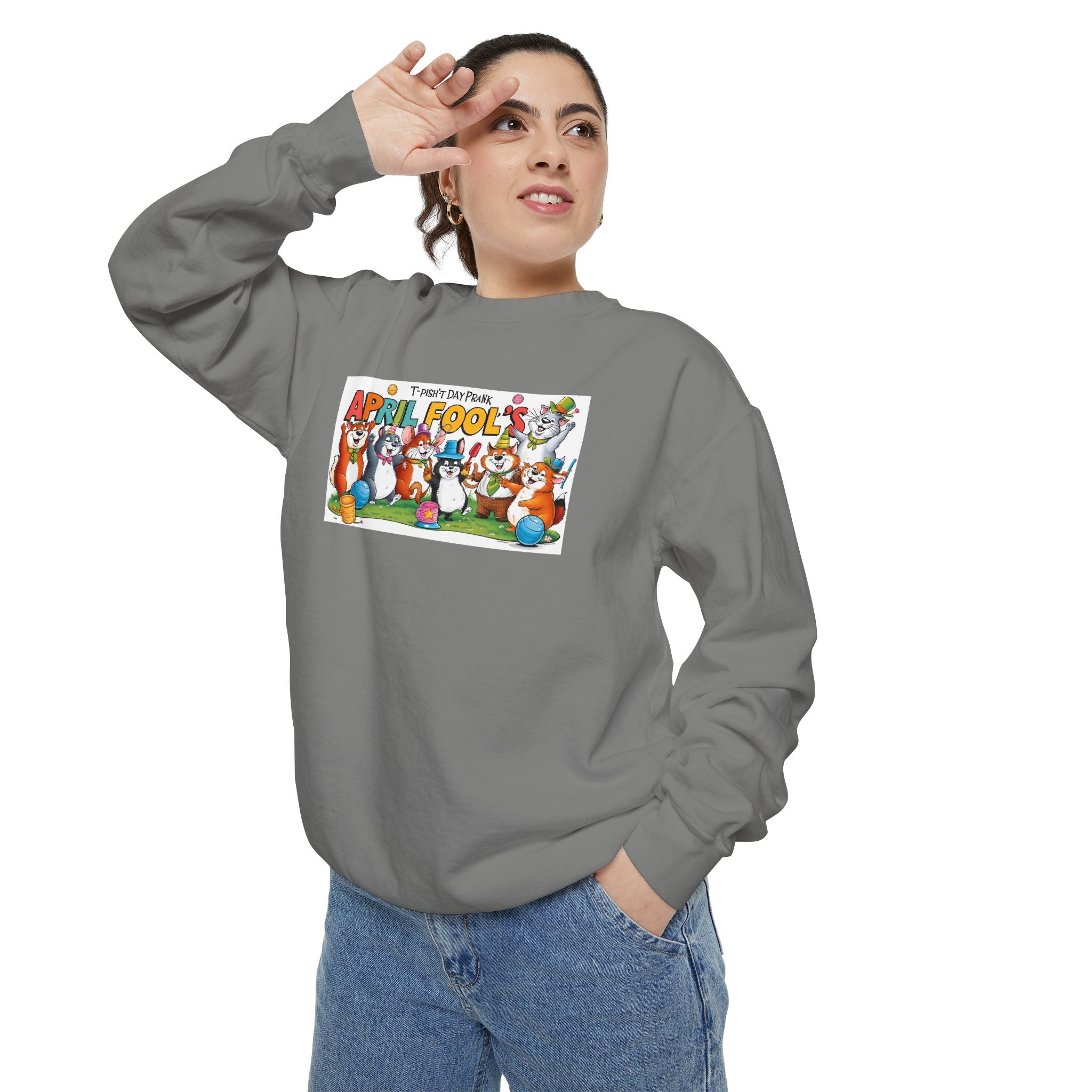 T-Pish'-T Day Prank Cartoon Sweatshirt