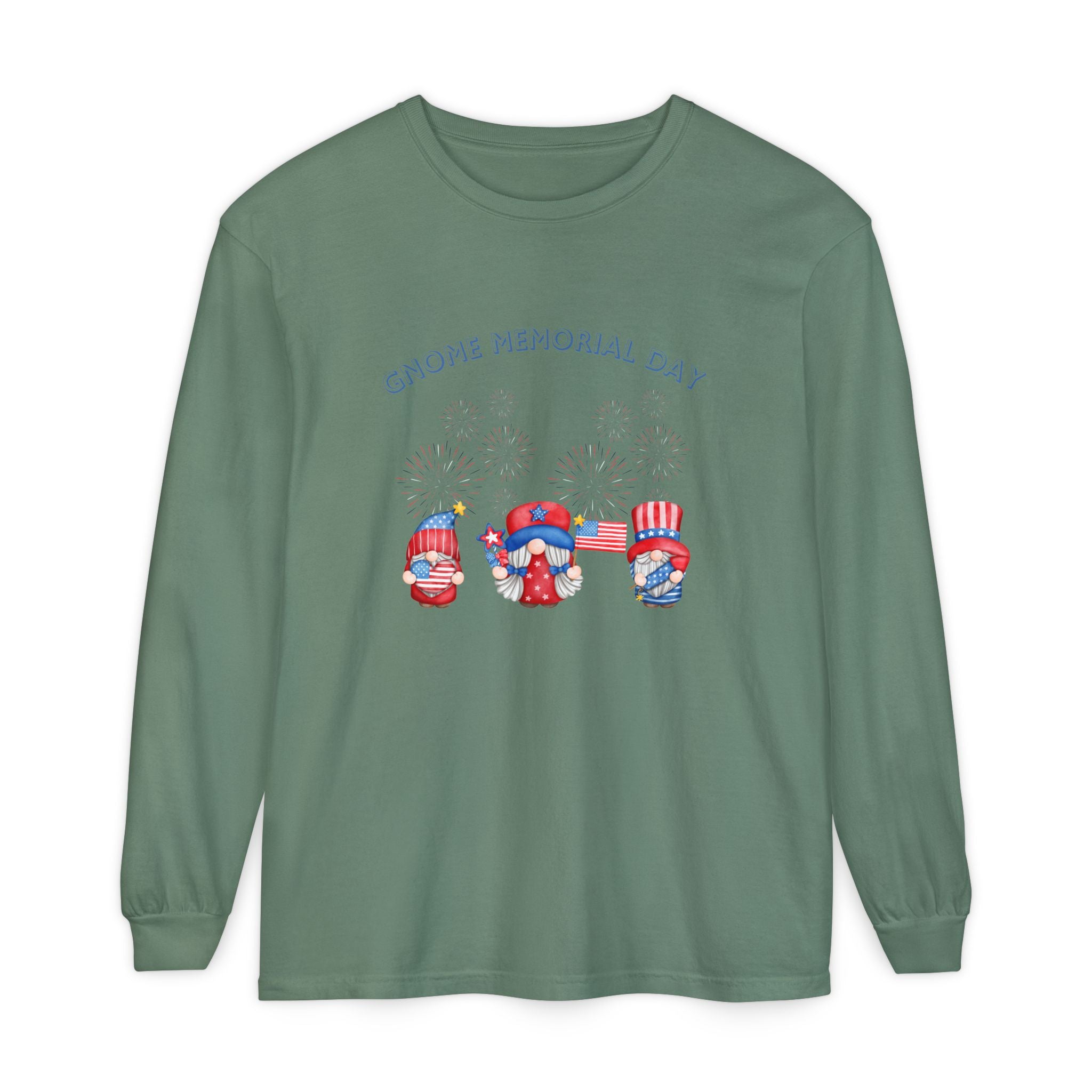 Gnome Memorial Day Long Sleeve T-Shirt