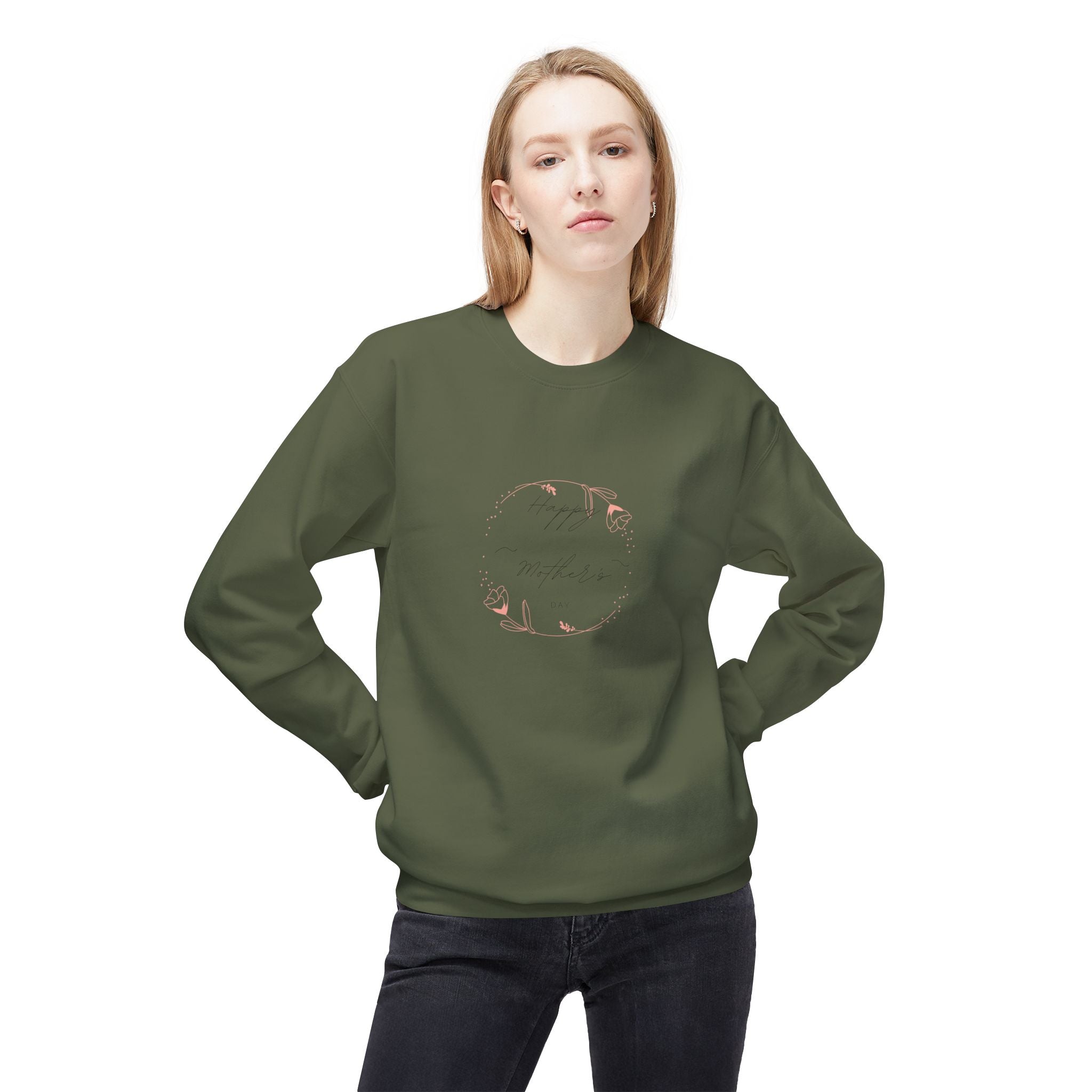 Happy Mom's Day Fleece Crewneck Sweatshirt