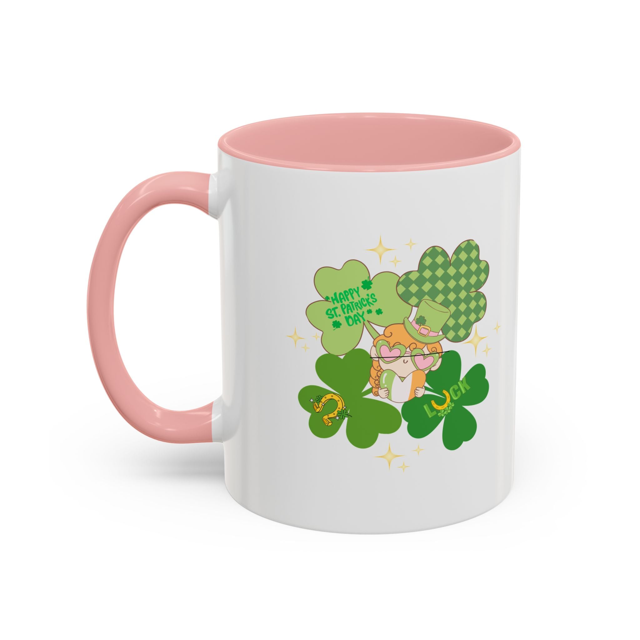 Retro St. Paddy's Day Accent Coffee Mug - 11oz & 15oz