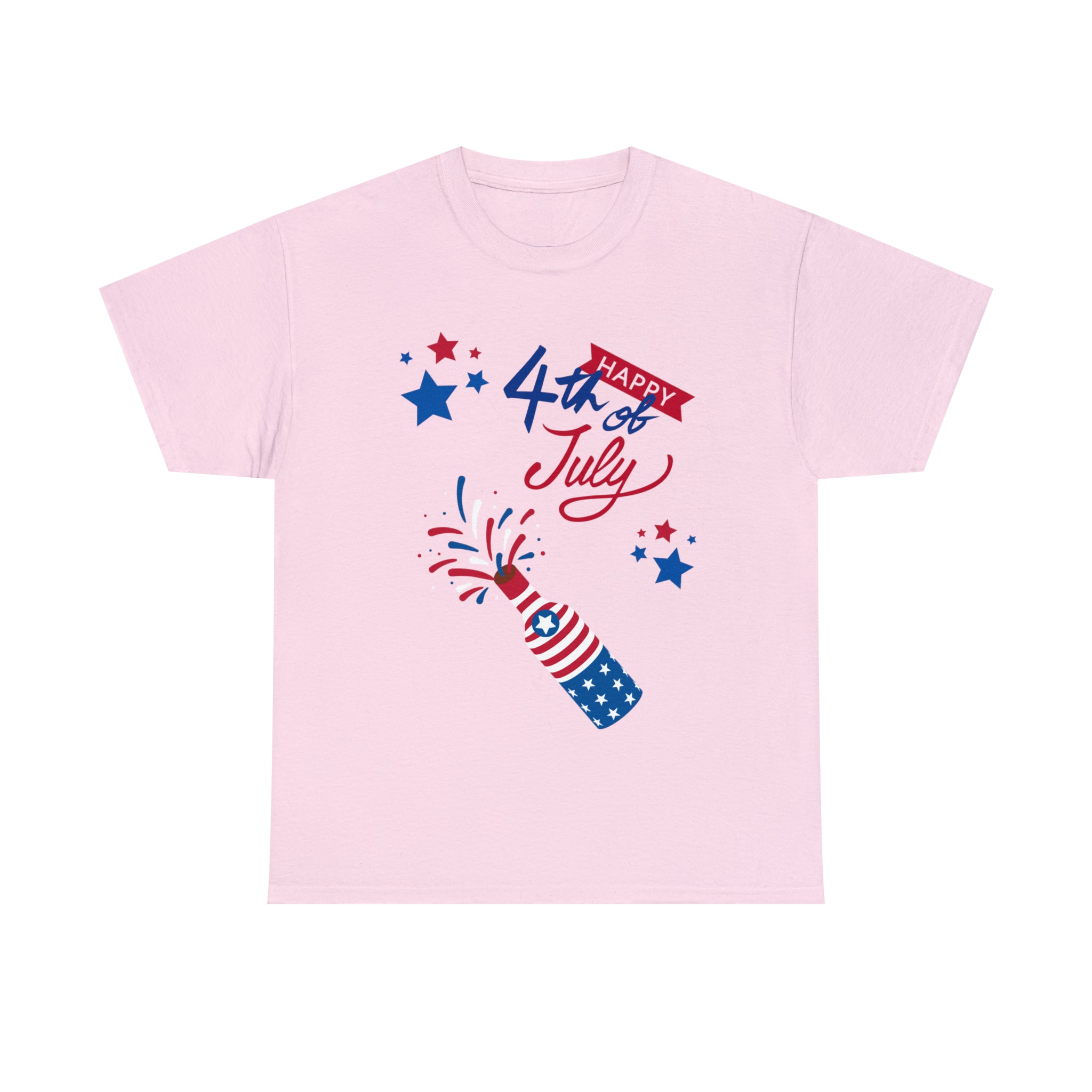 Happy 4th Of July Celebration Unisex Heavy Cotton Tee