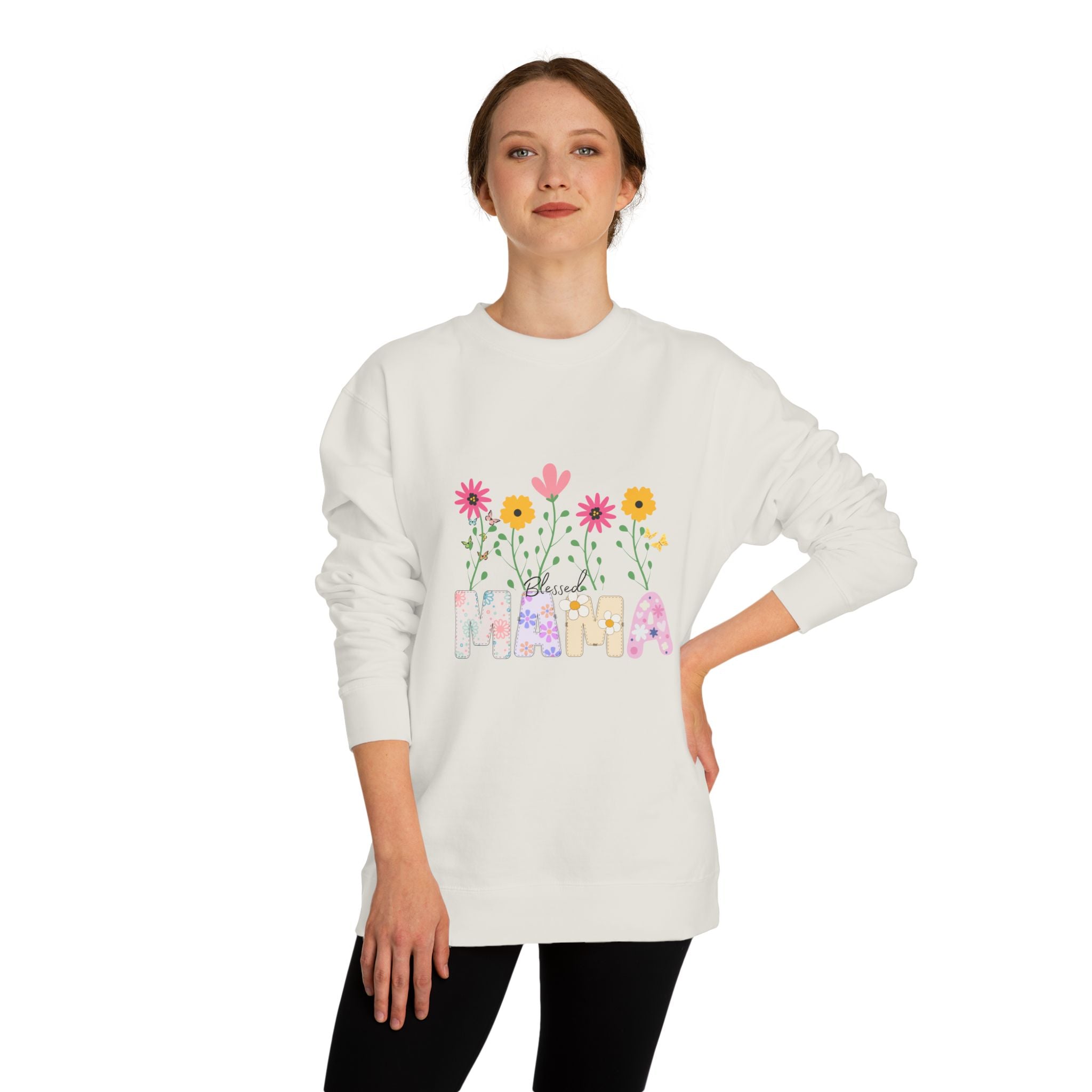 Blessed Mama Unisex Crew Neck Sweatshirt