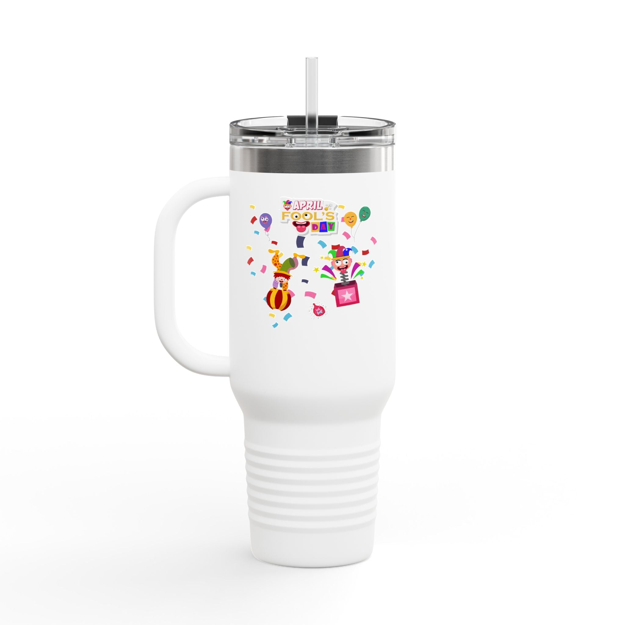 All April Fool's Day Insulated Travel Mug - 40oz