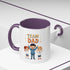 Team Dad Accent Coffee Mug