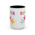 Summer Starfish Accent Coffee Mug (11, 15oz)