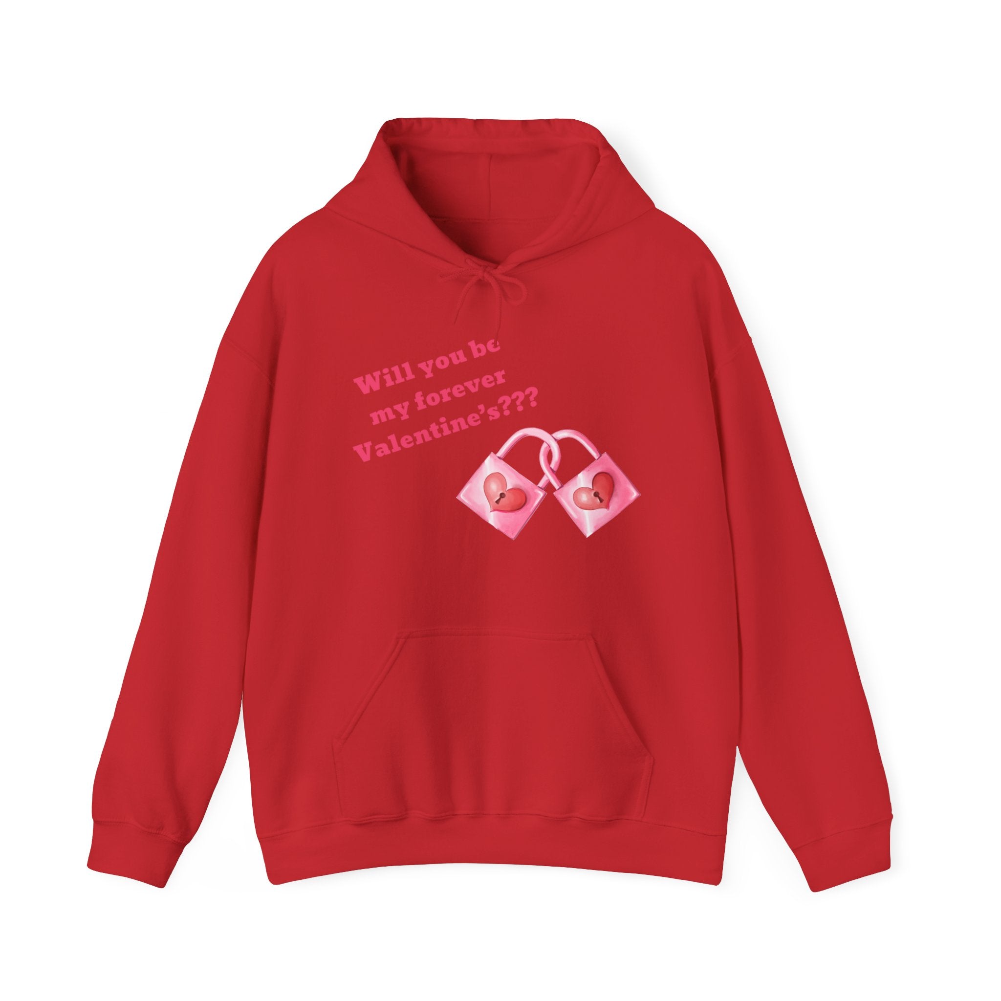 Will You Be My Forever Valentine?? Unisex Heavy Blend™ Hooded Sweatshirt