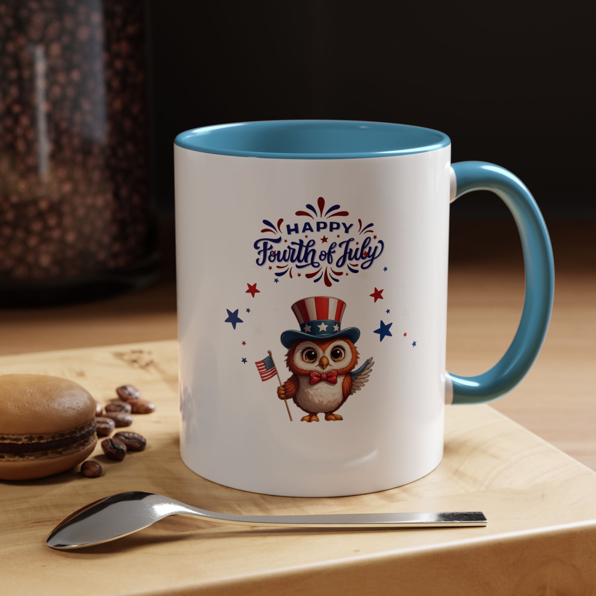 American Eagle Happy 4th of July Coffee Mug