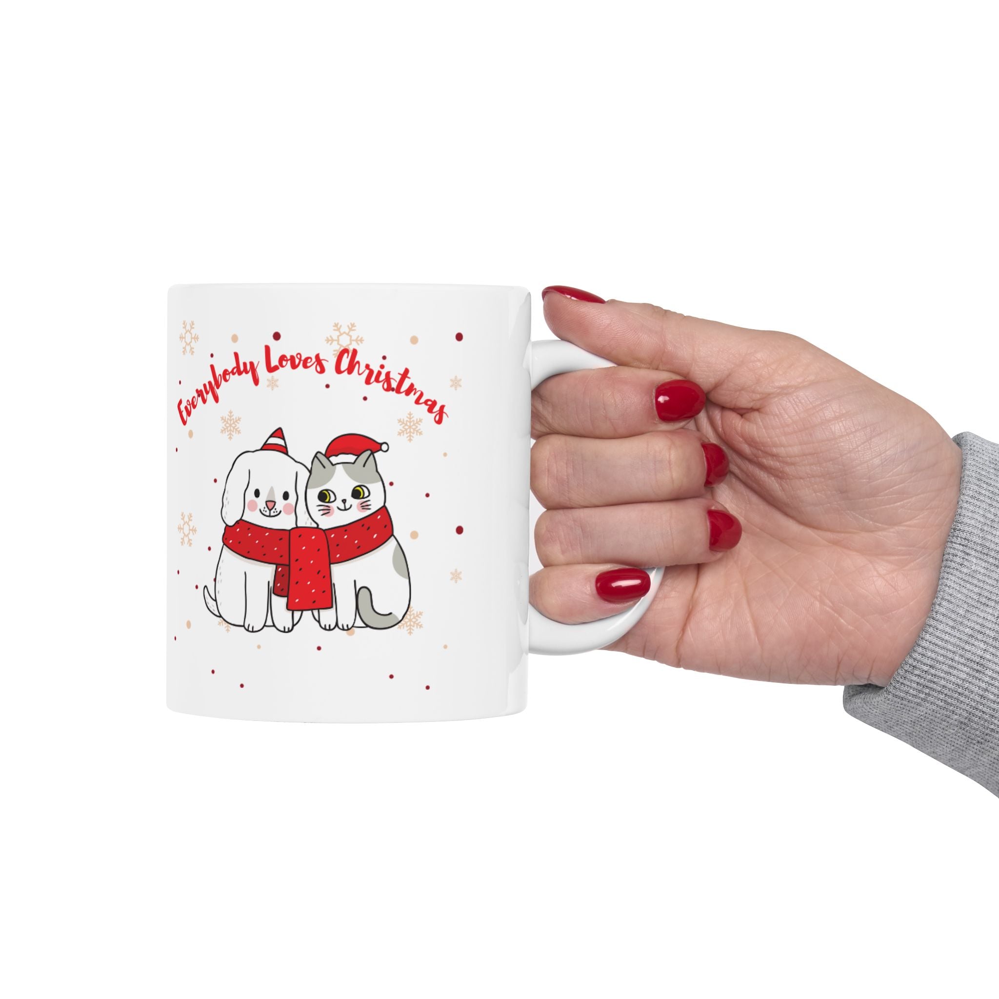 Everybody Loves Christmas Ceramic Mug, (11oz, 15oz)