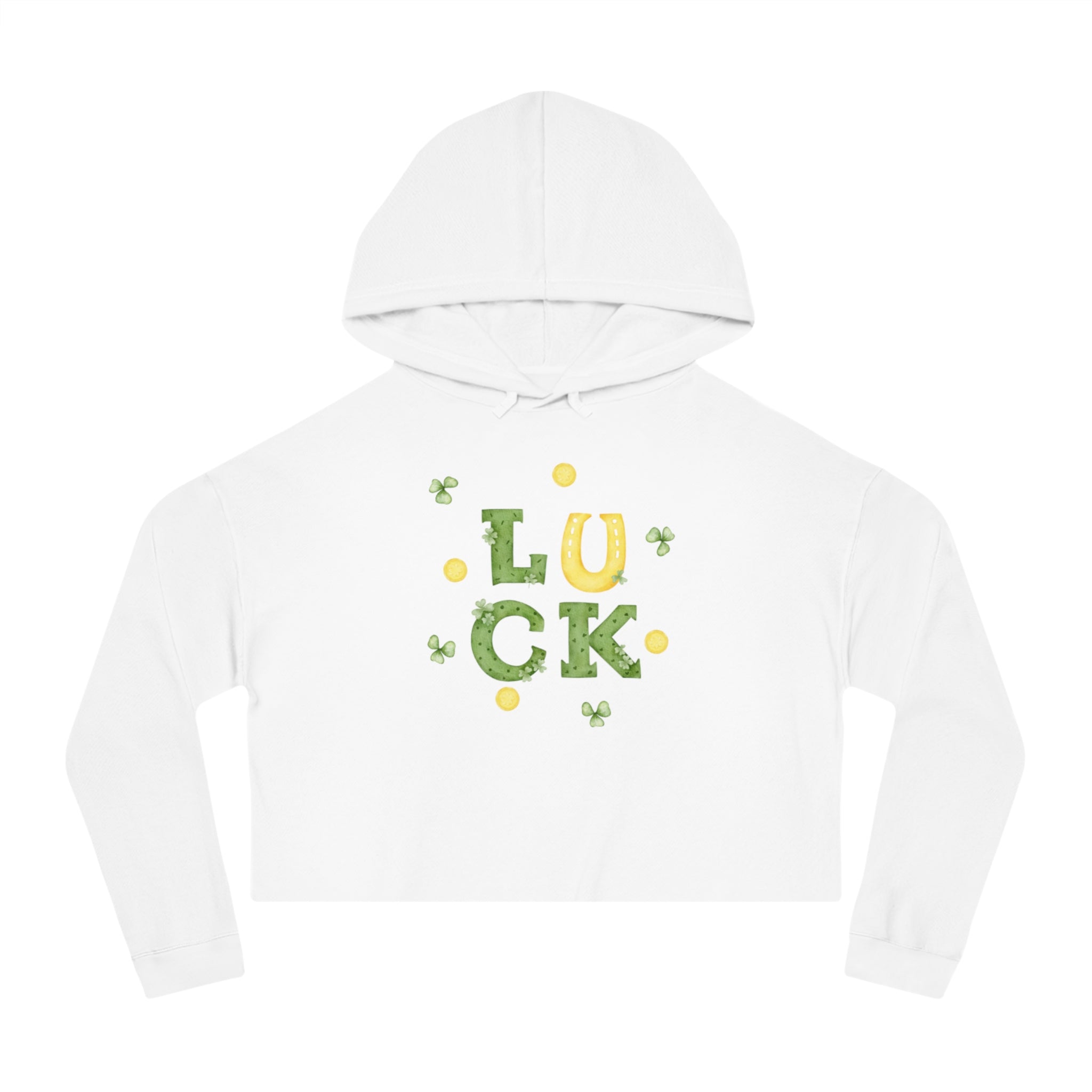 St Paddy's Day Women’s Cropped Hooded Sweatshirt