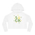 St Paddy's Day Women’s Cropped Hooded Sweatshirt