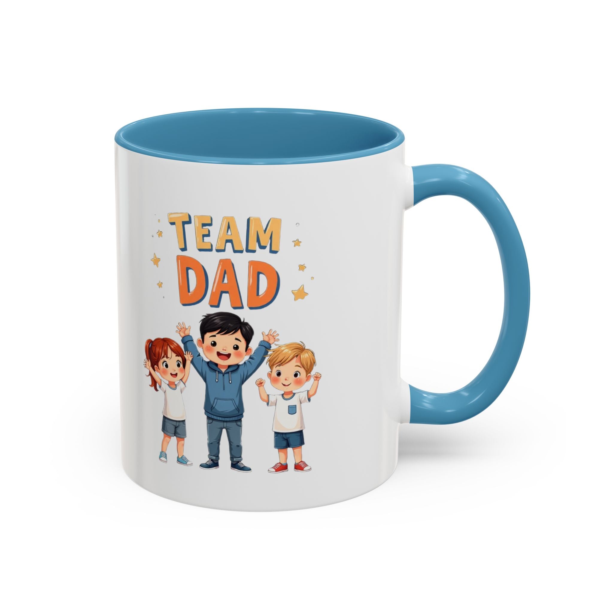 Team Dad Accent Coffee Mug