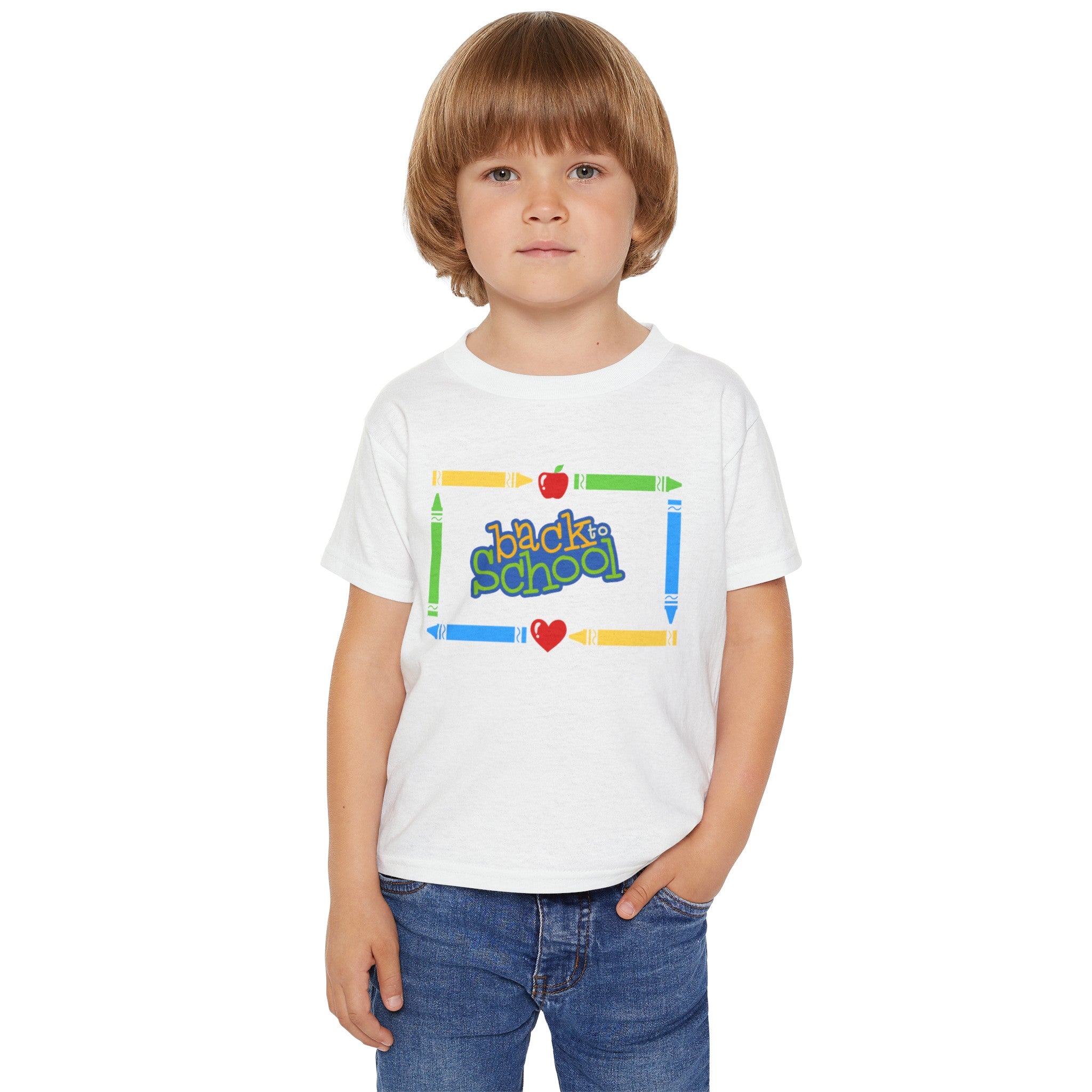 Back To School Heavy Cotton™ Toddler T-shirt