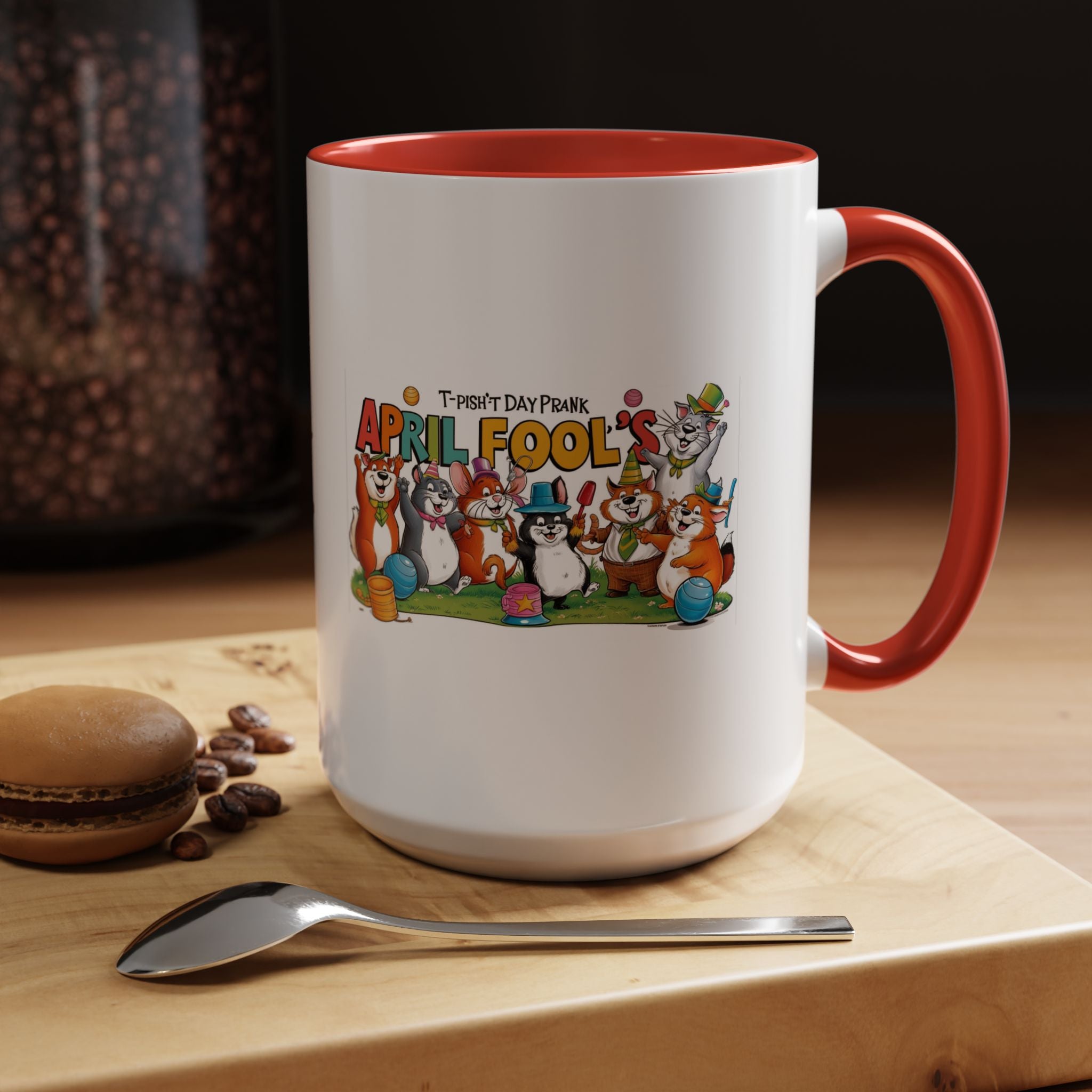 T-Pish'-T Day Prank Accent Coffee Mug