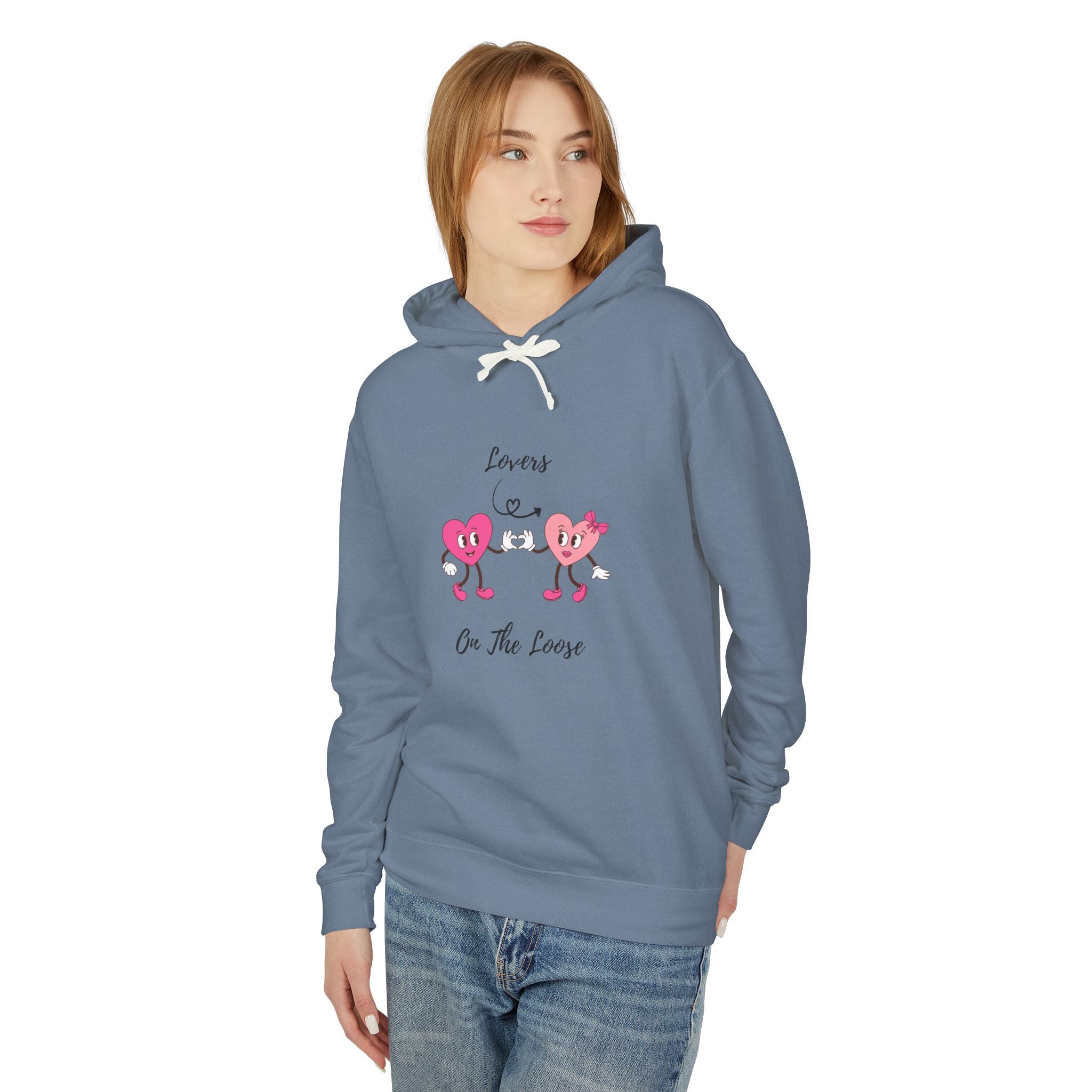 Lovers On The Loose Unisex Lightweight Hooded Sweatshirt