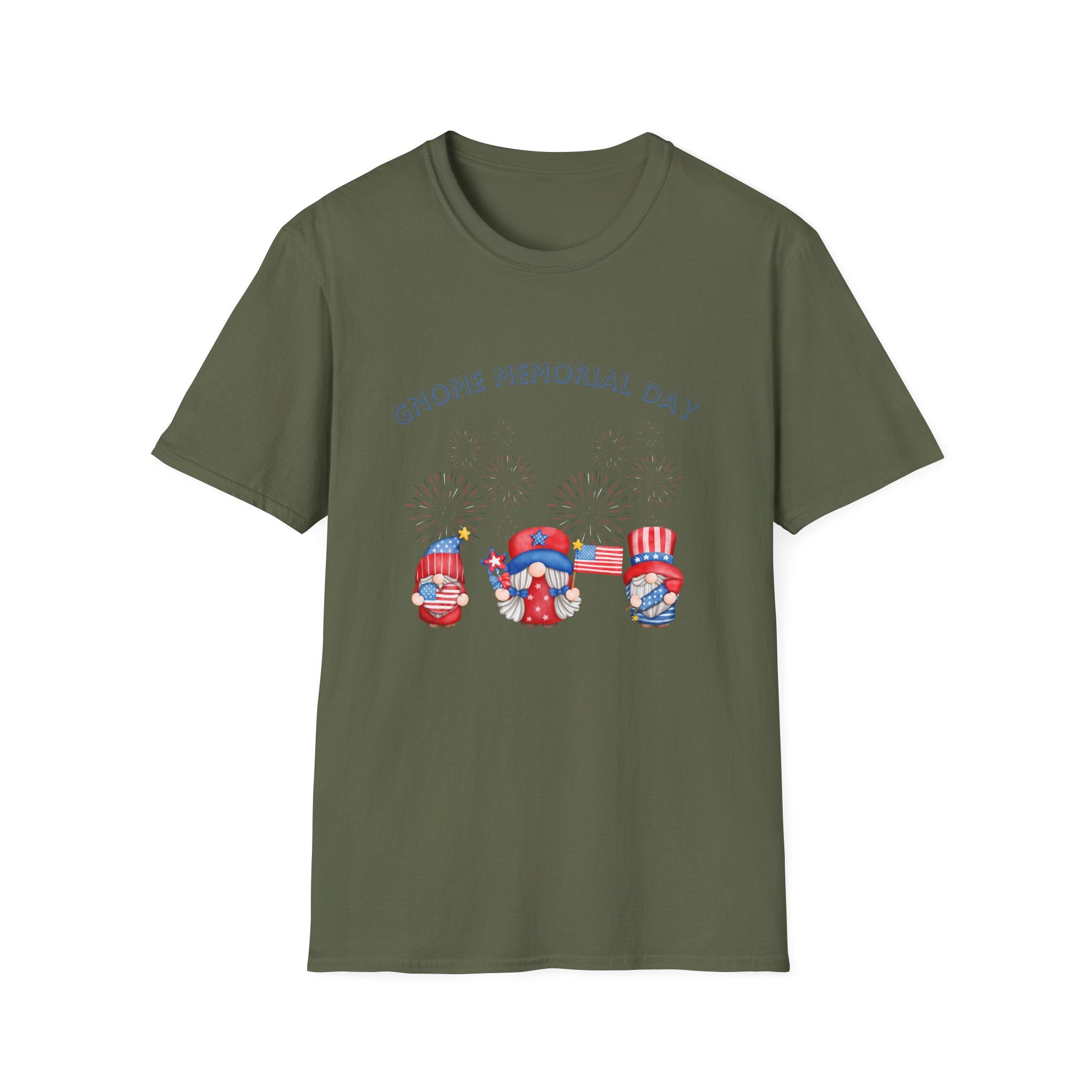 Gnome Memorial Day Unisex T-Shirt - Celebrate with Fun Design