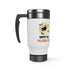 Happy All Hallows Eve Stainless Steel Travel Mug with Handle, 14oz