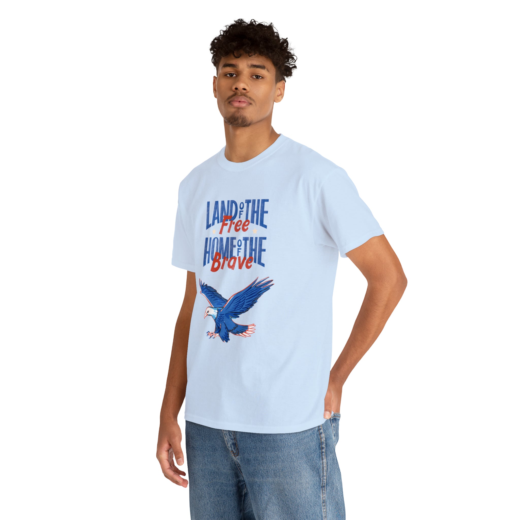 Land Of The Free Home Of The Brave Unisex Heavy Cotton Tee