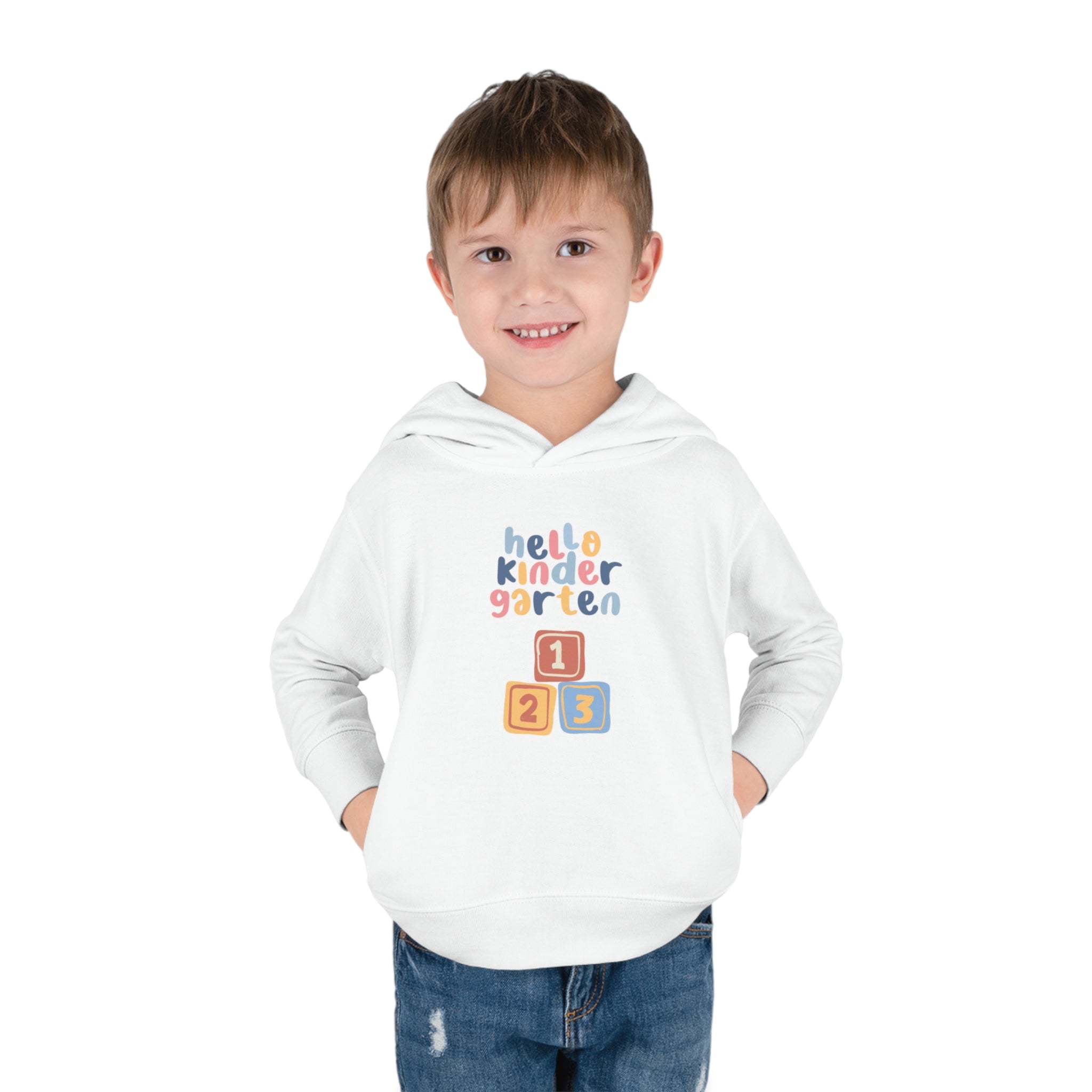 Hello Kindergarten Toddler Pullover Fleece Hoodie