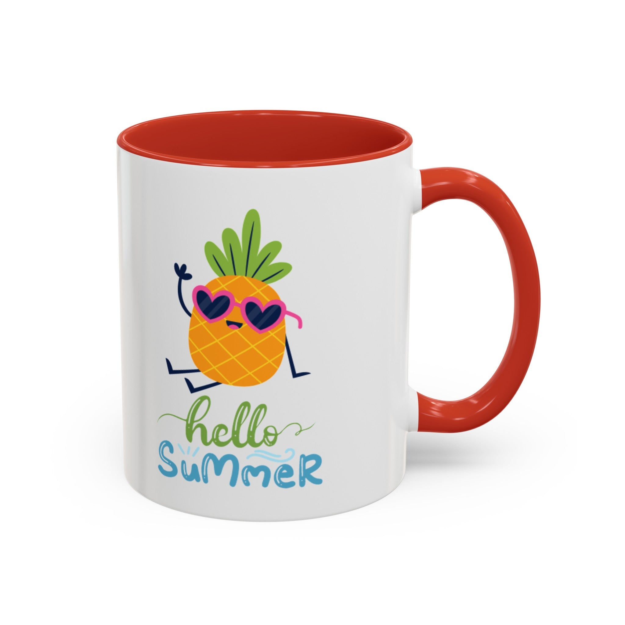 Hello Summer Fun Accent Coffee Mug (11, 15oz)