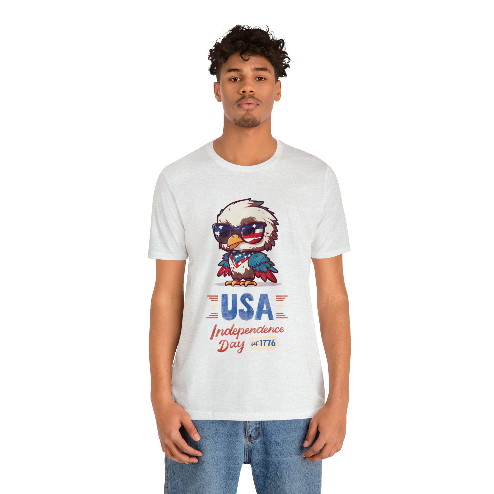 USA Independence Day Unisex Jersey Short Sleeve Tee