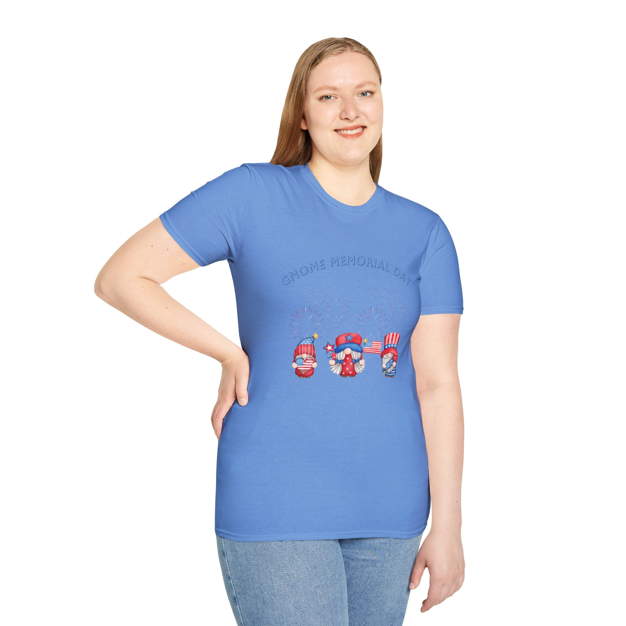 Gnome Memorial Day Unisex T-Shirt - Celebrate with Fun Design