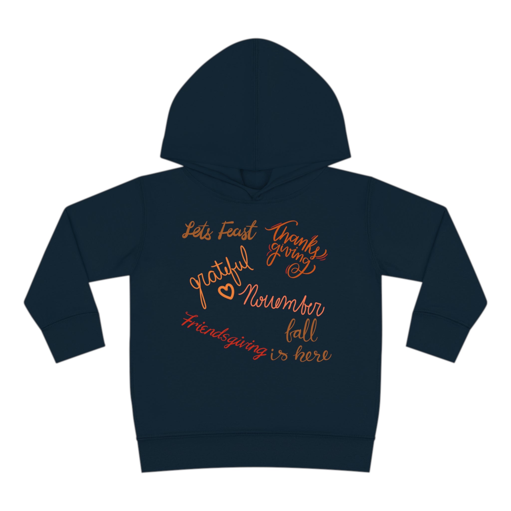 Thanksgiving Season Toddler Pullover Fleece Hoodie