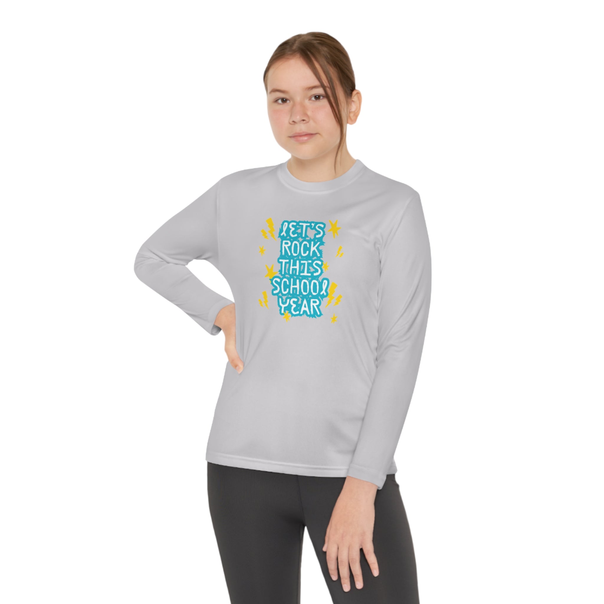 Let's Rock This School Year Youth Long Sleeve Competitor Tee