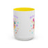 Little Miss April Fool's  Day Accent Coffee Mug - Fun & Whimsical 11oz/15oz