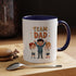 Team Dad Accent Coffee Mug