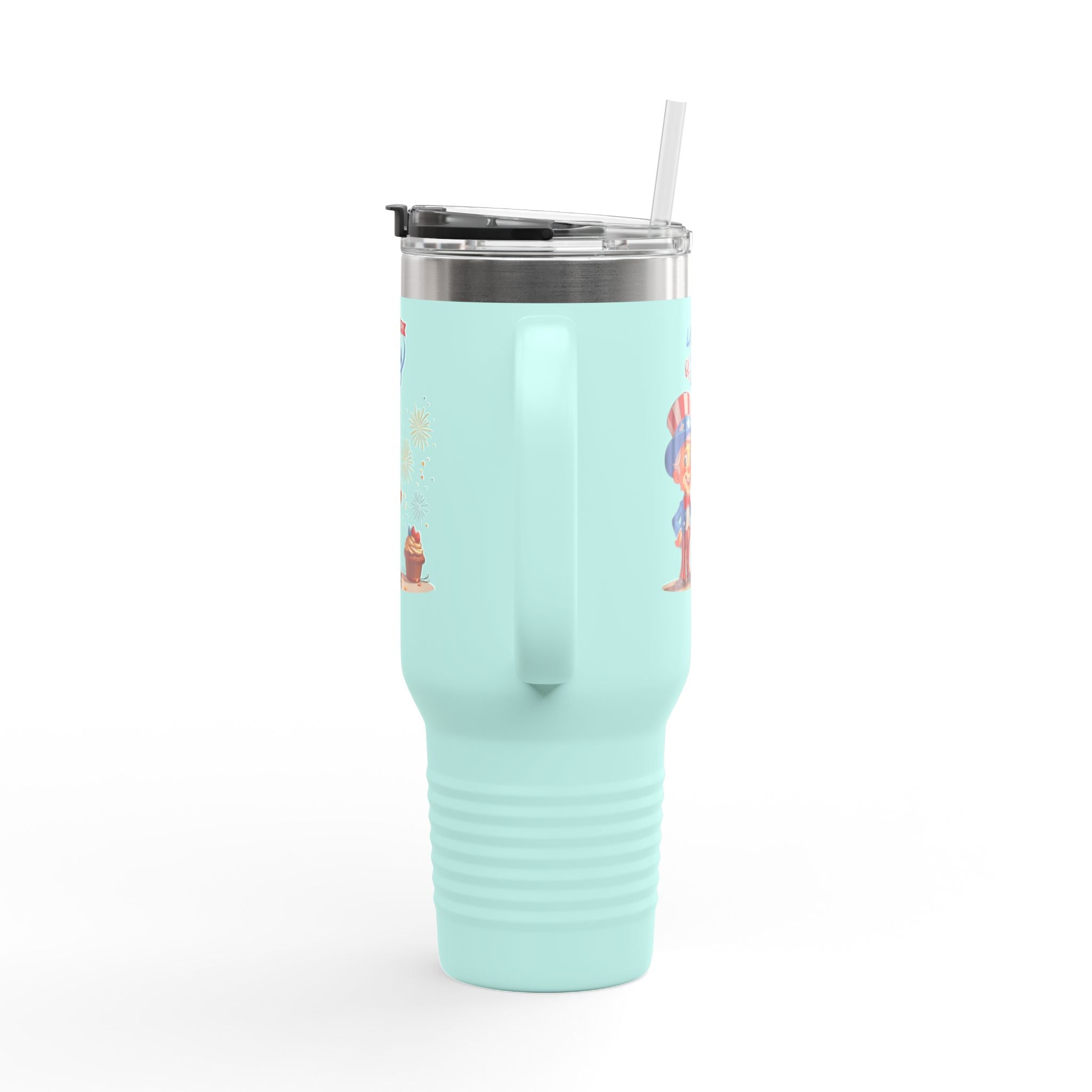 Uncle Sam Happy 4th of July Insulated Travel Mug, 40oz
