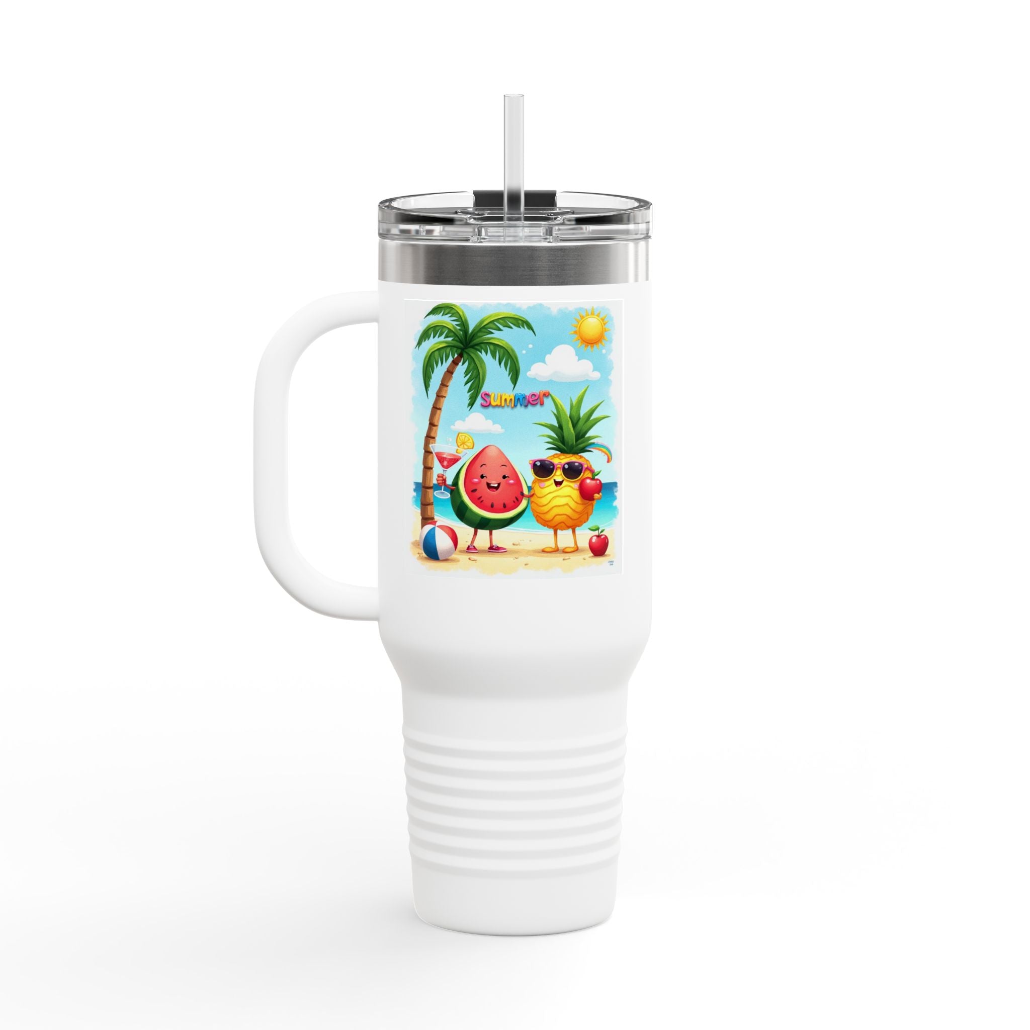 Summer Cool Insulated Travel Mug, 40oz.