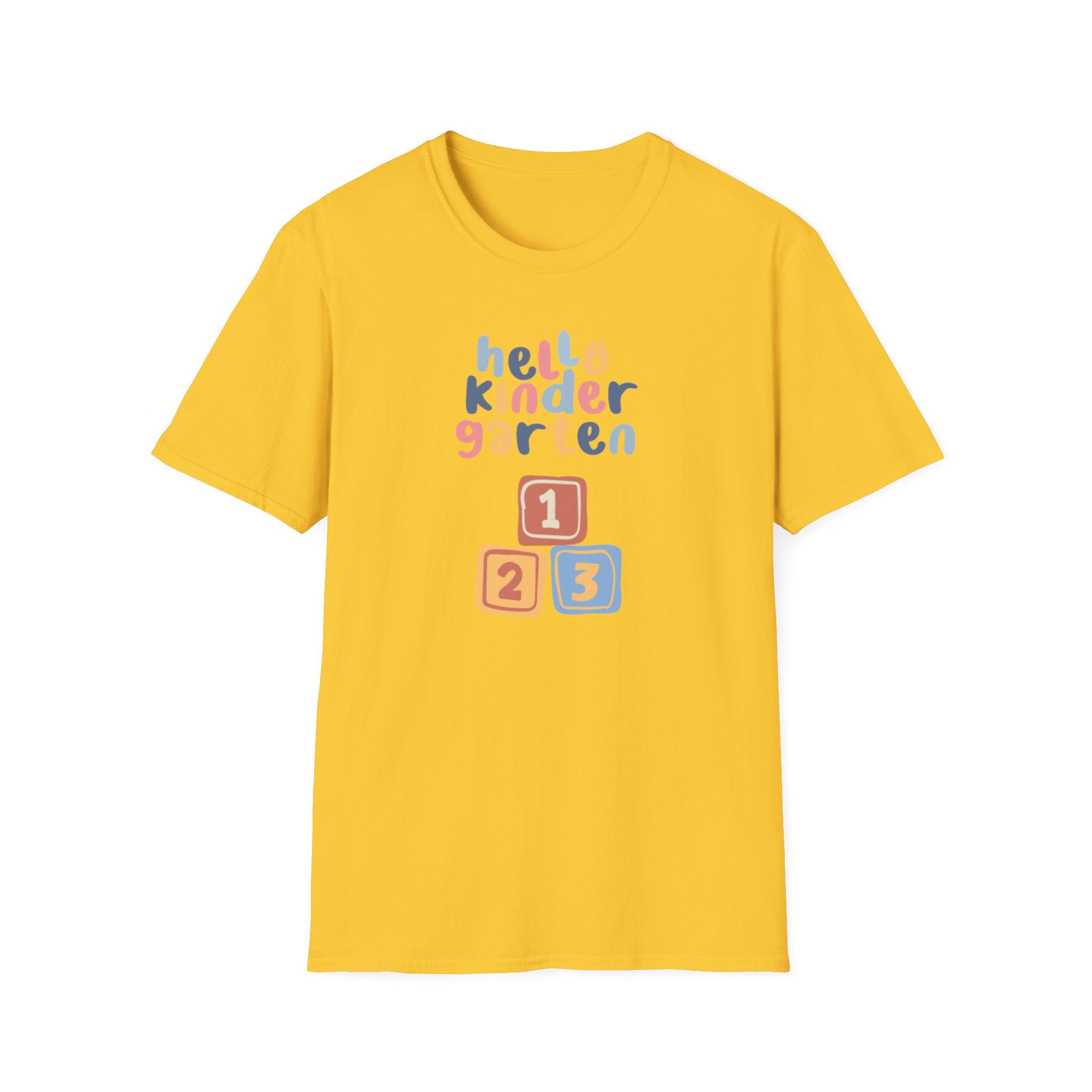 Hello Kindergarten Unisex Softstyle T-Shirt