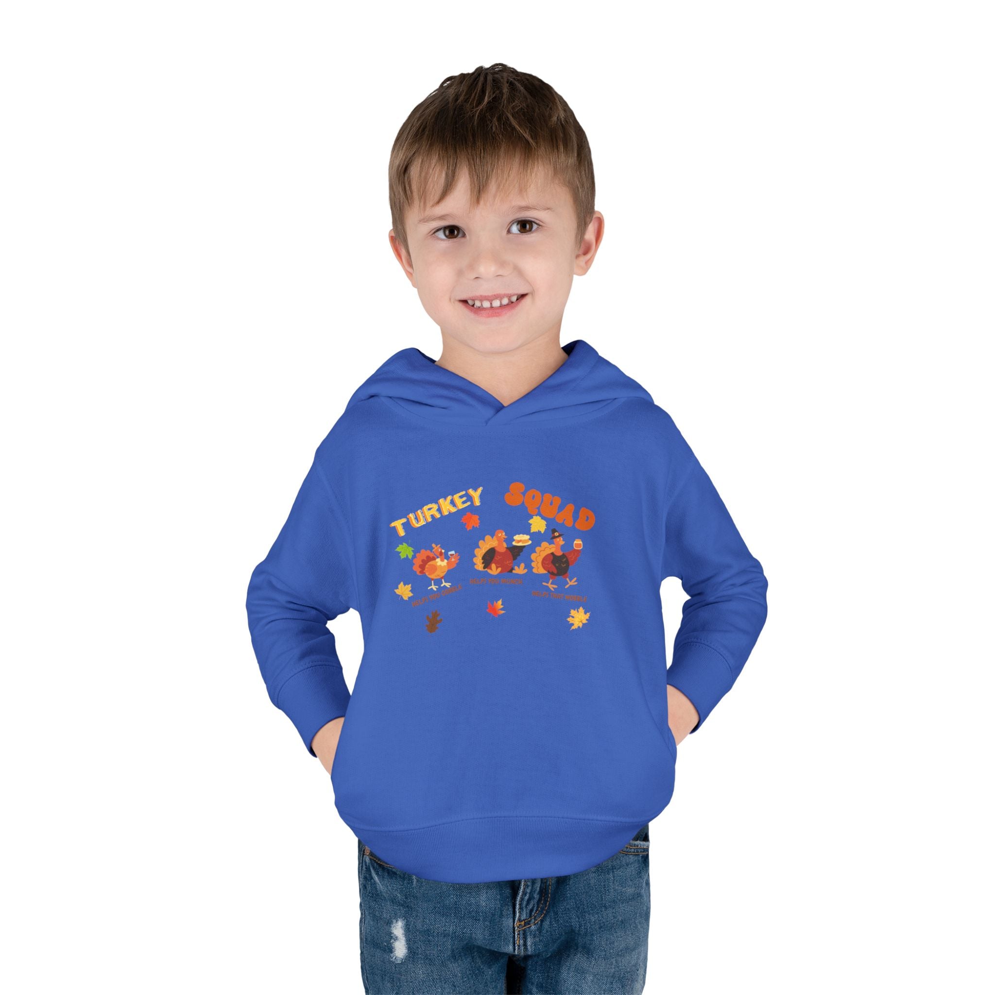 Turkey Squad Toddler Pullover Fleece Hoodie