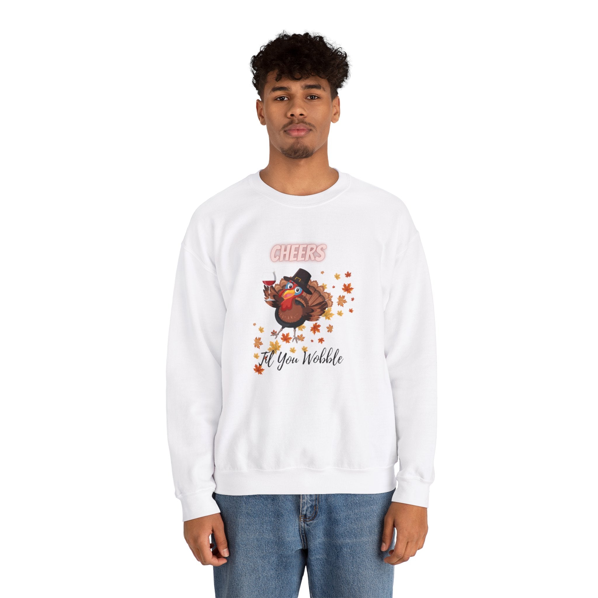 Cheers Til You Wobble Unisex Heavy Blend™ Crewneck Sweatshirt