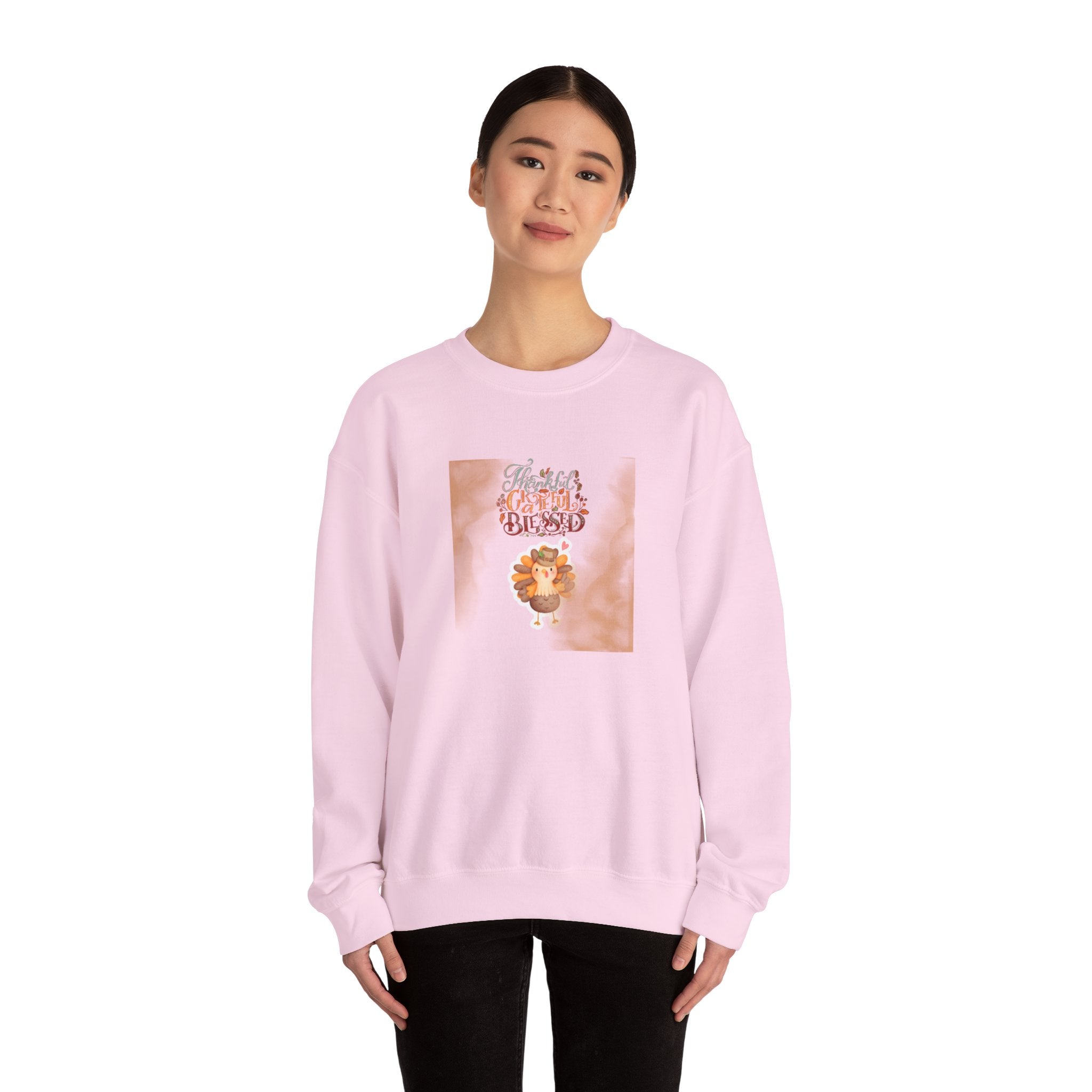 Thankful Grateful Blessed Unisex Heavy Blend™ Crewneck Sweatshirt