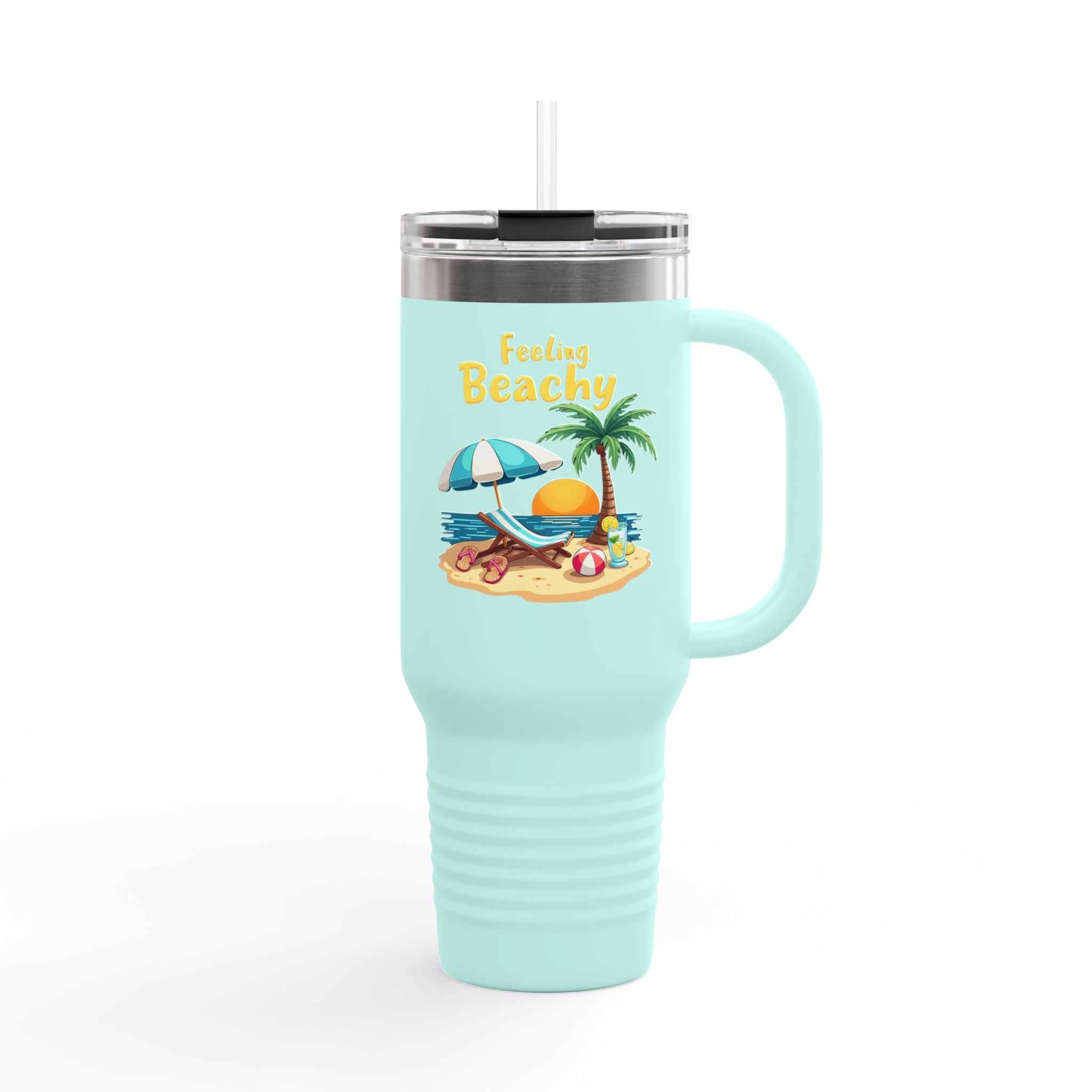 Feeling Beachy Insulated Travel Mug, 40oz