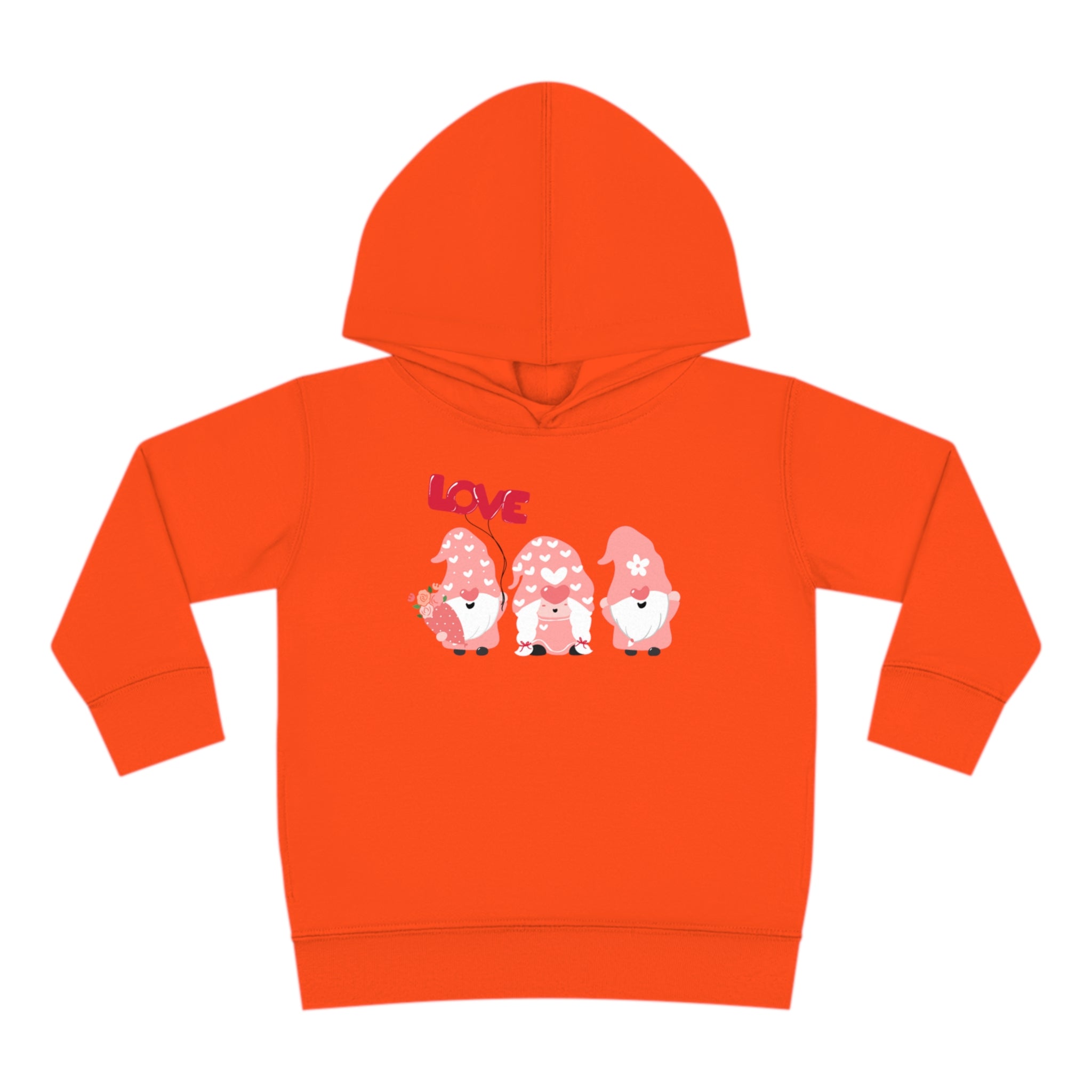 Love Gnome Day Toddler Pullover Fleece Hoodie