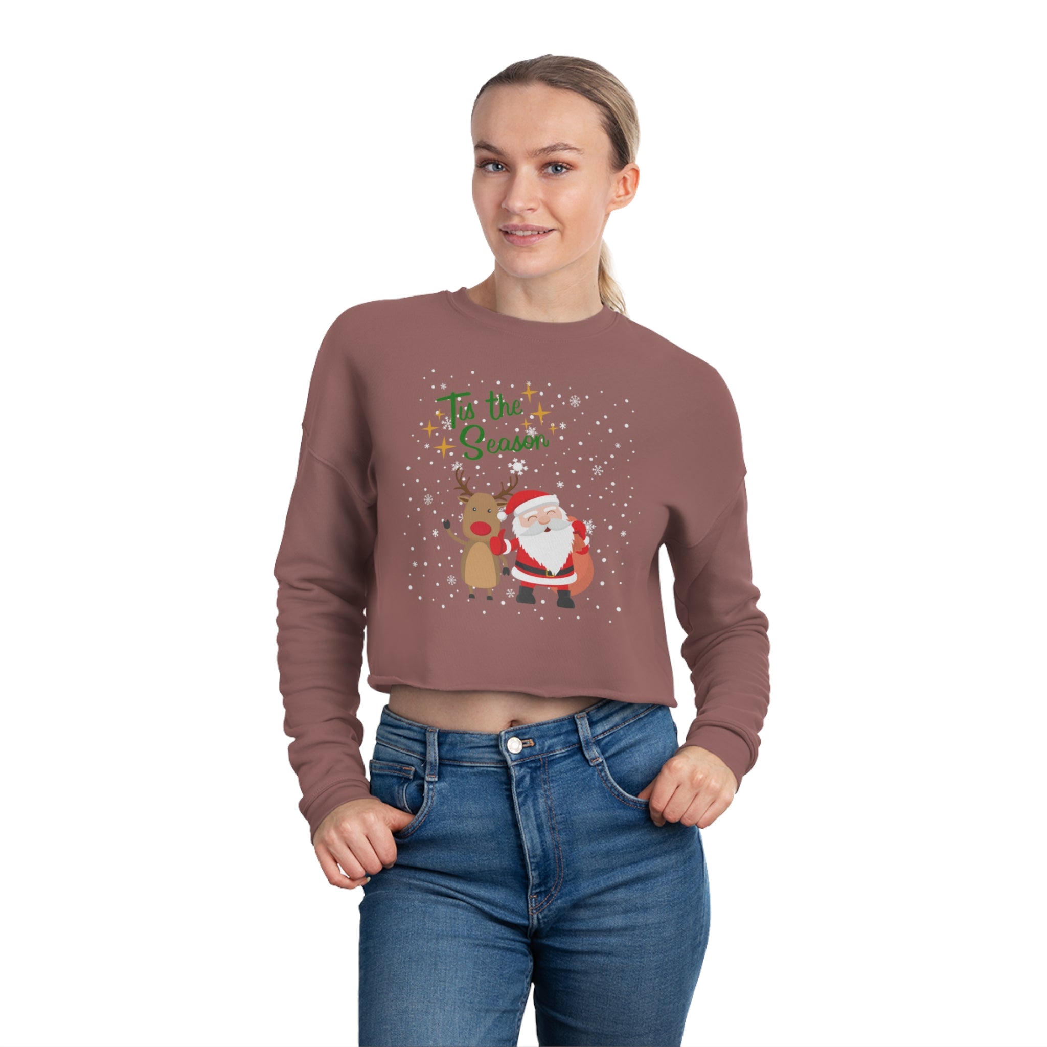 Tis The Season Women's Cropped Sweatshirt