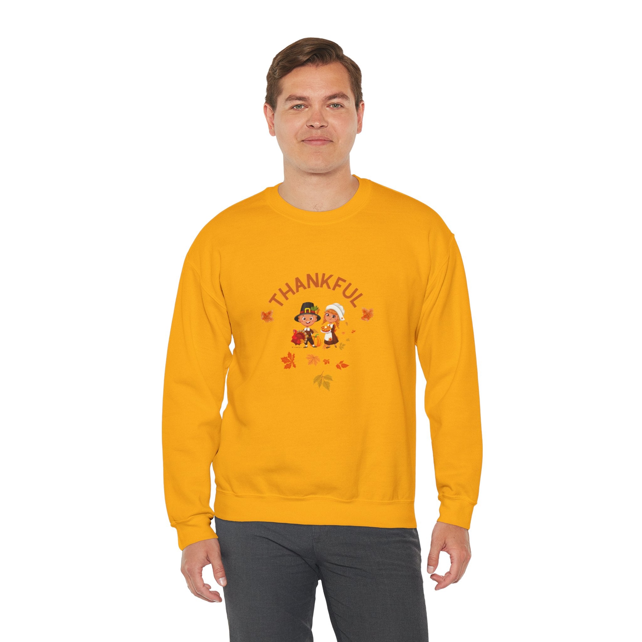 Pilgrims Turkey Day Unisex Heavy Blend™ Crewneck Sweatshirt