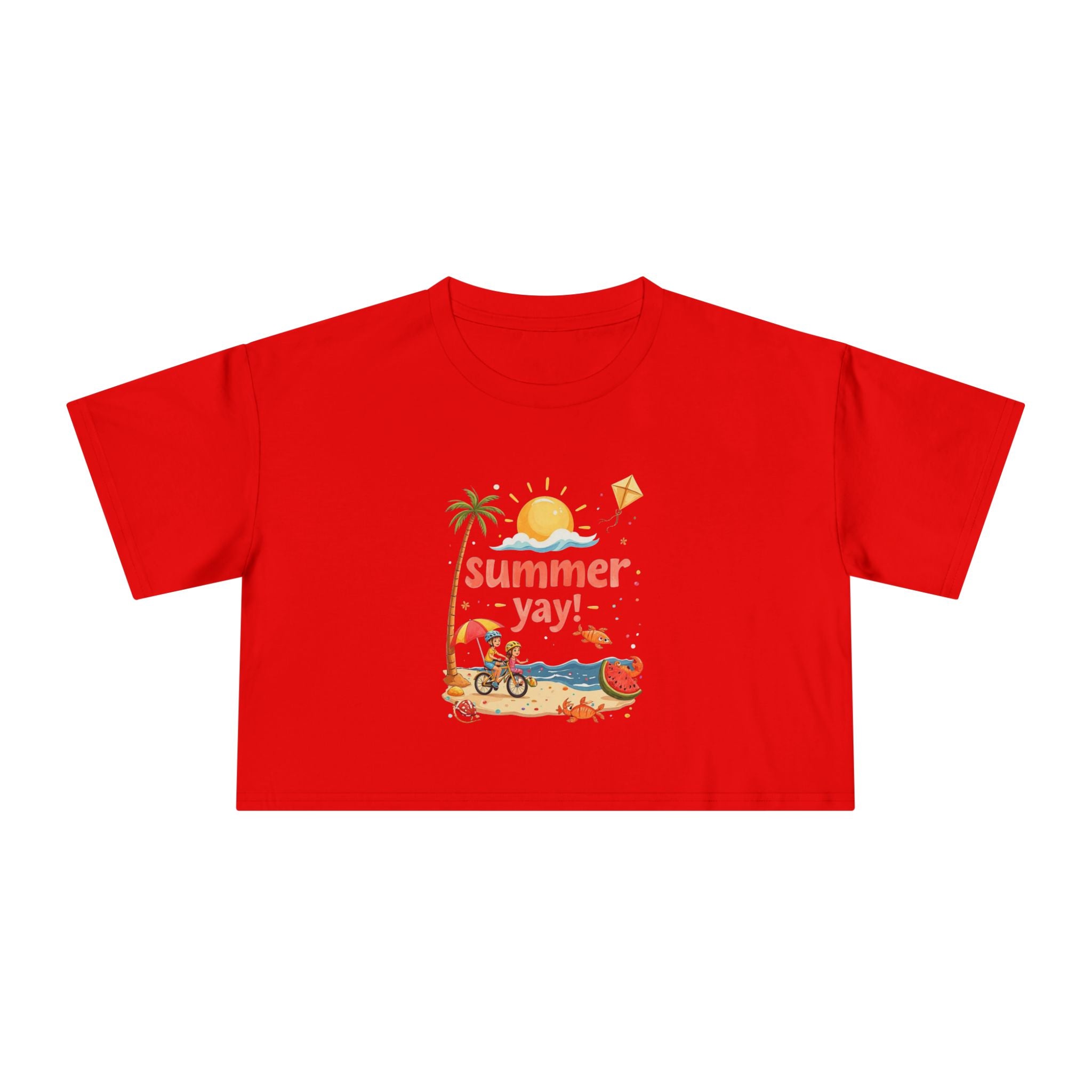 Summer Yay! Women's Crop Tee