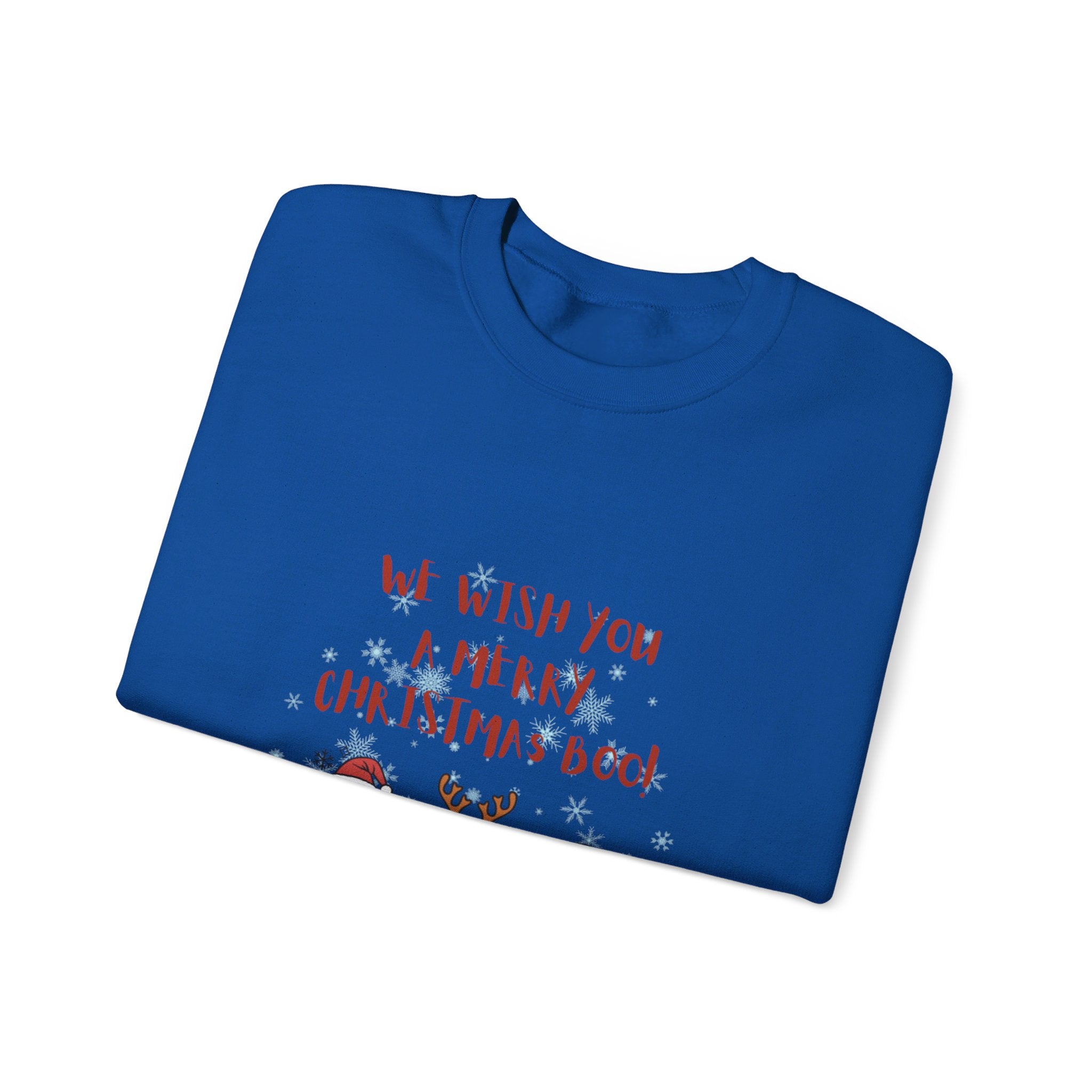 We Wish You A Merry Christmas Boo Unisex Heavy Blend™ Crewneck Sweatshirt