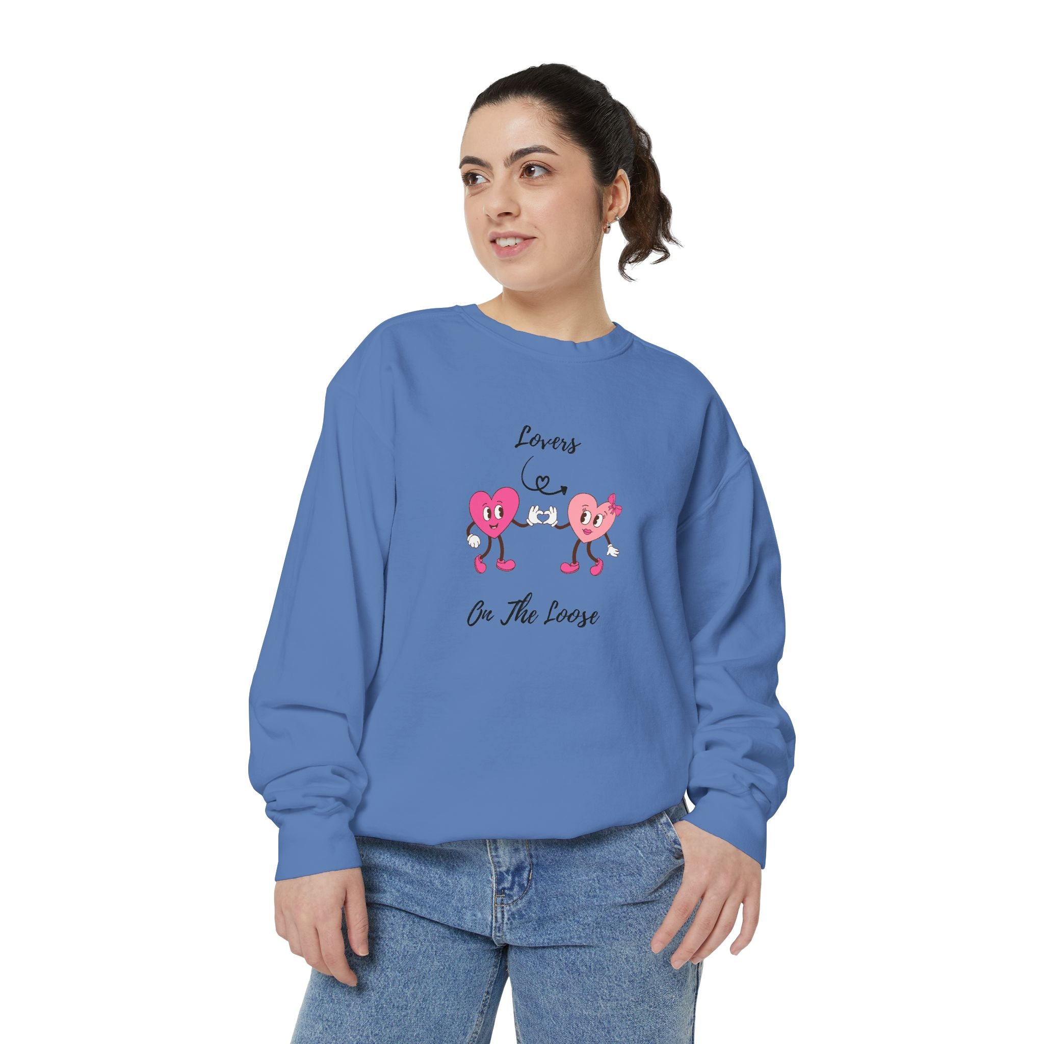 Lovers On The Loose Unisex Garment-Dyed Sweatshirt