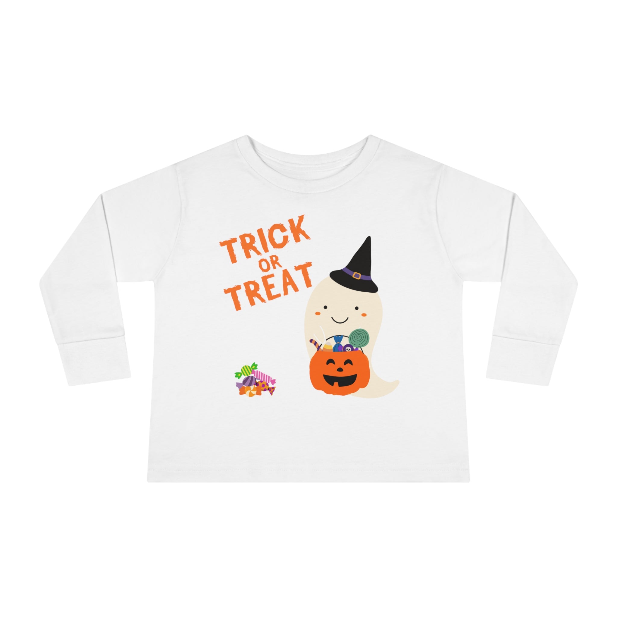 Trick or Treat Toddler Long Sleeve Tee