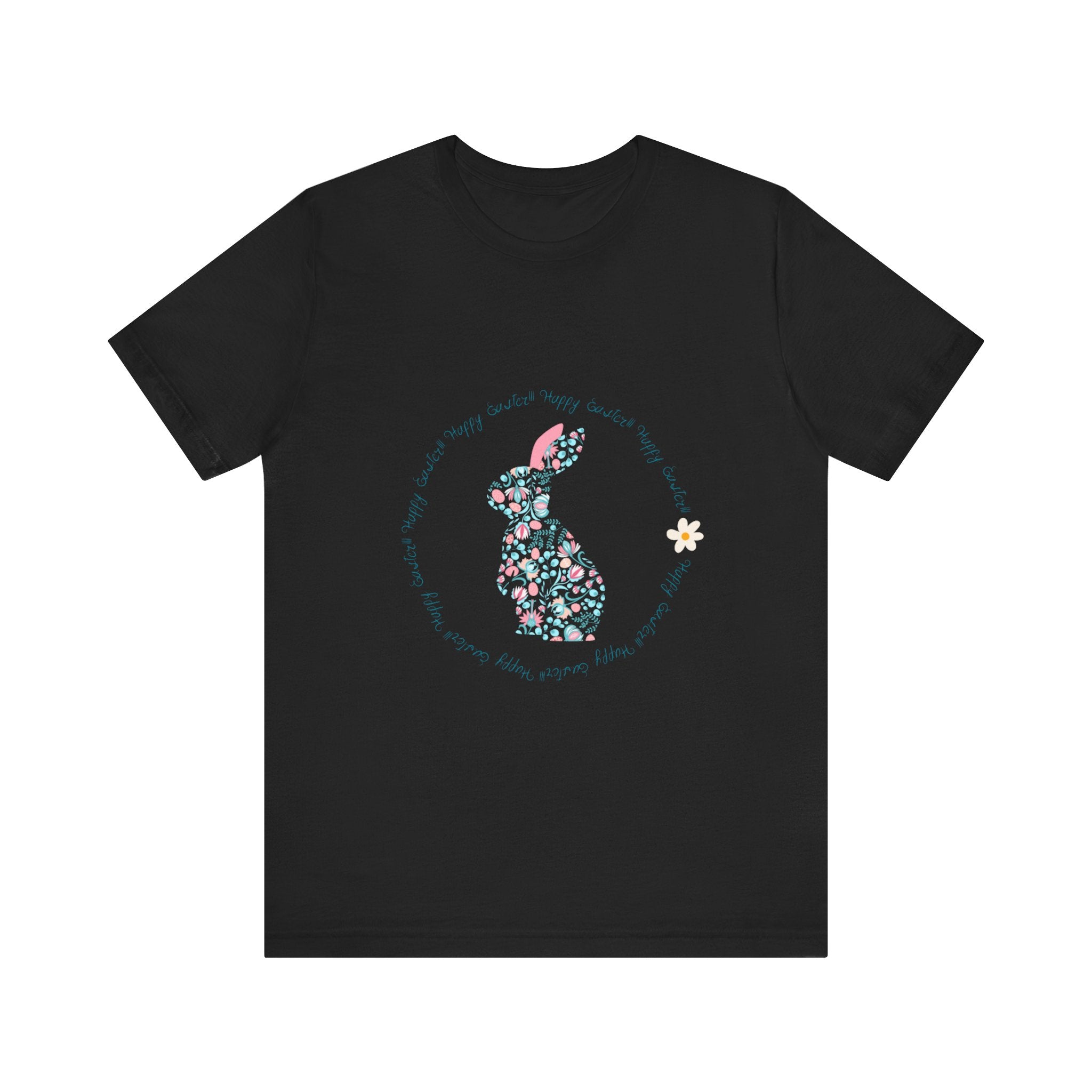 Happy Easter Rabbit Day Unisex Jersey Short Sleeve Tee