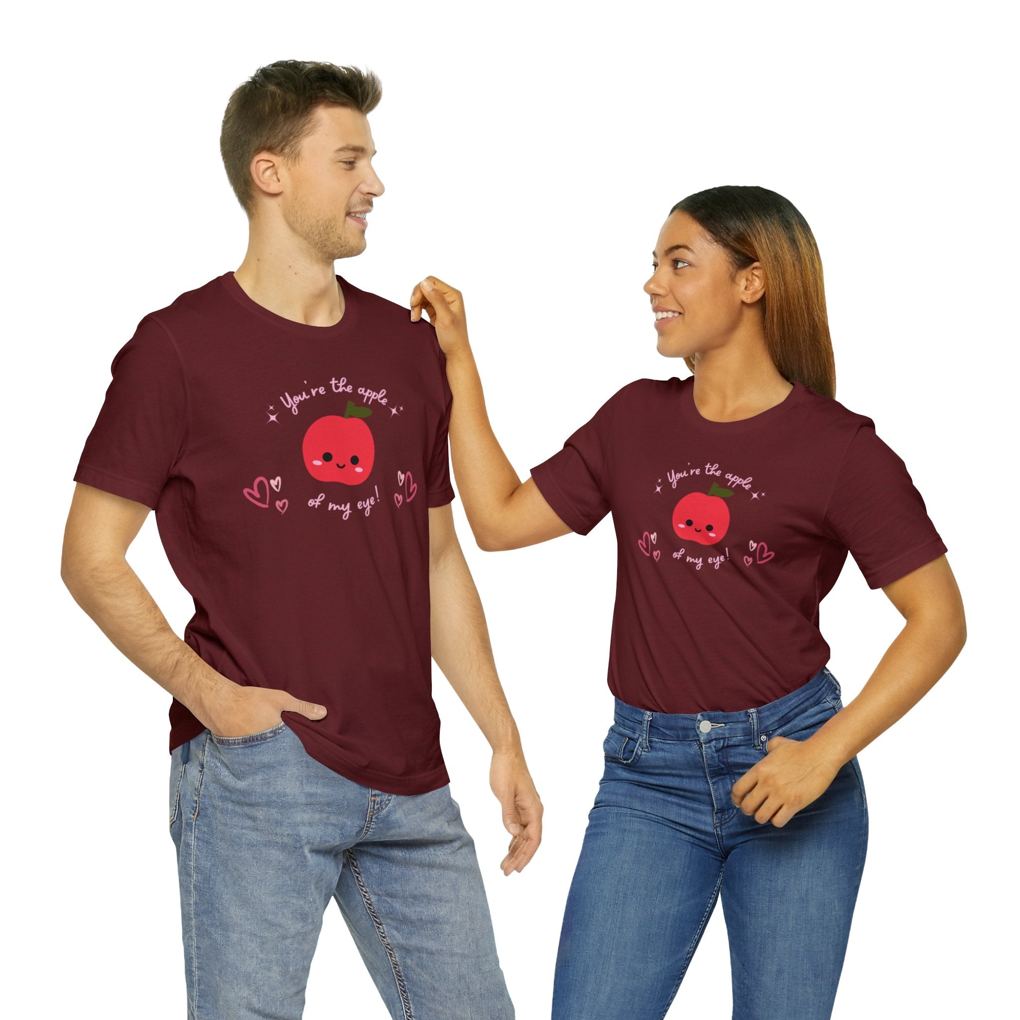 You Are The Apple Of My Eyes Unisex Jersey Short Sleeve Tee