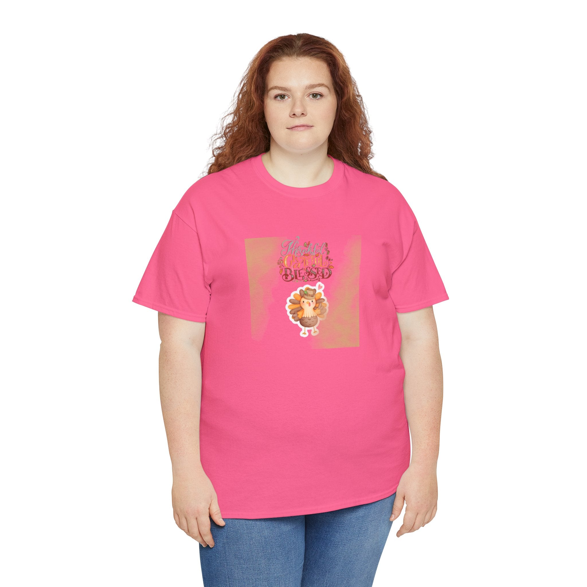Thankful Grateful Blessed Unisex Heavy Cotton Tee