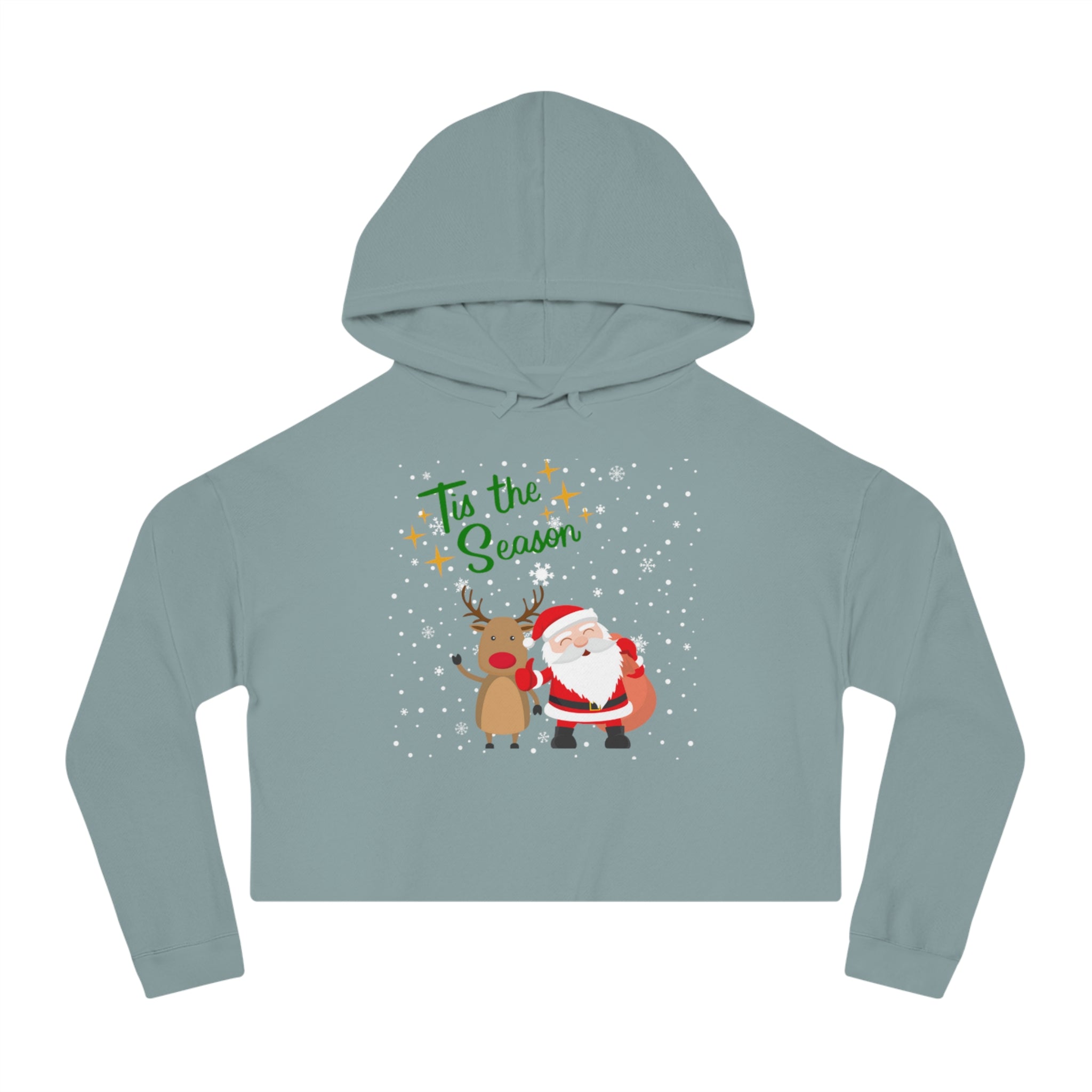 Tis The Season Women’s Cropped Hooded Sweatshirt